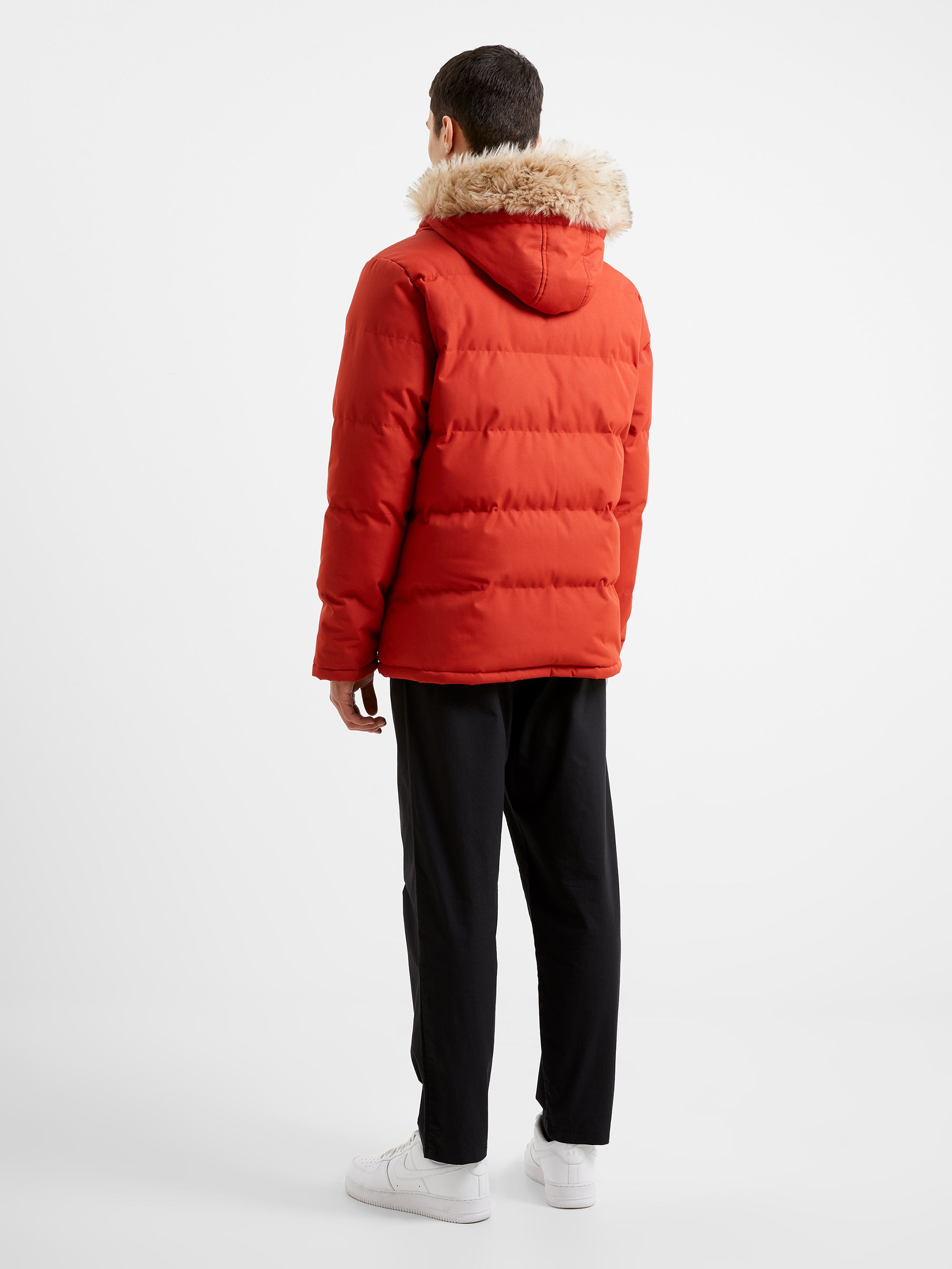 Chaquetón Parka Impermeable Acolchado con Capucha para Invierno
