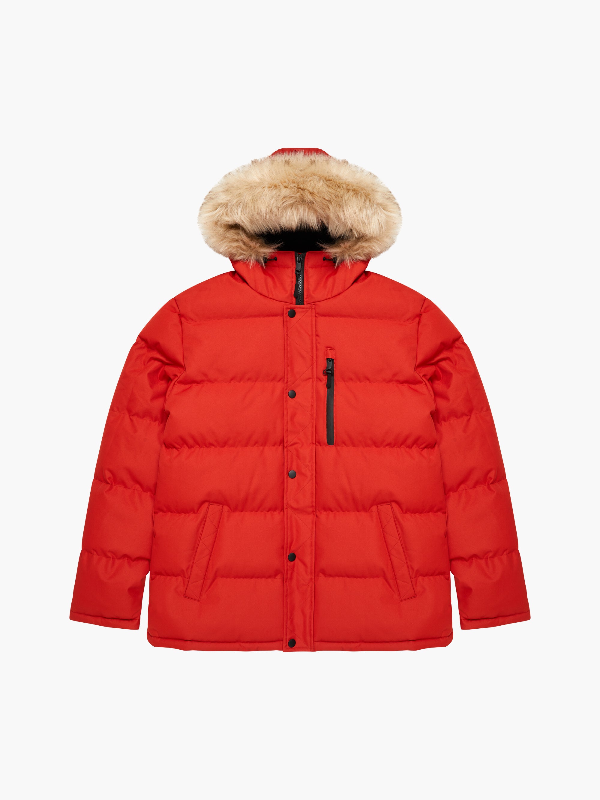 Chaquetón Parka Impermeable Acolchado con Capucha para Invierno