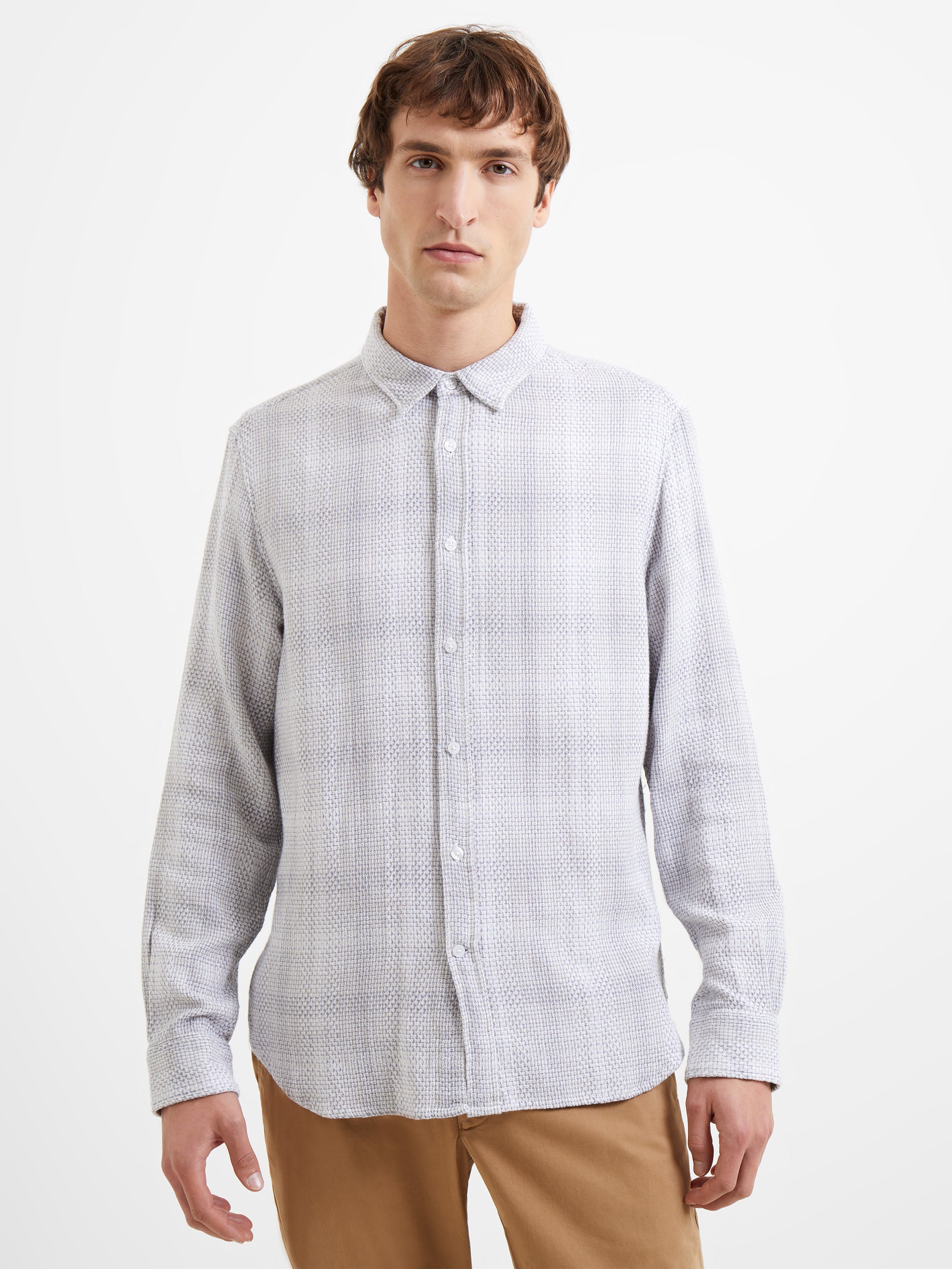 Camisa de Algodón Dobby Premium Berrow - Estilo Casual Clásico