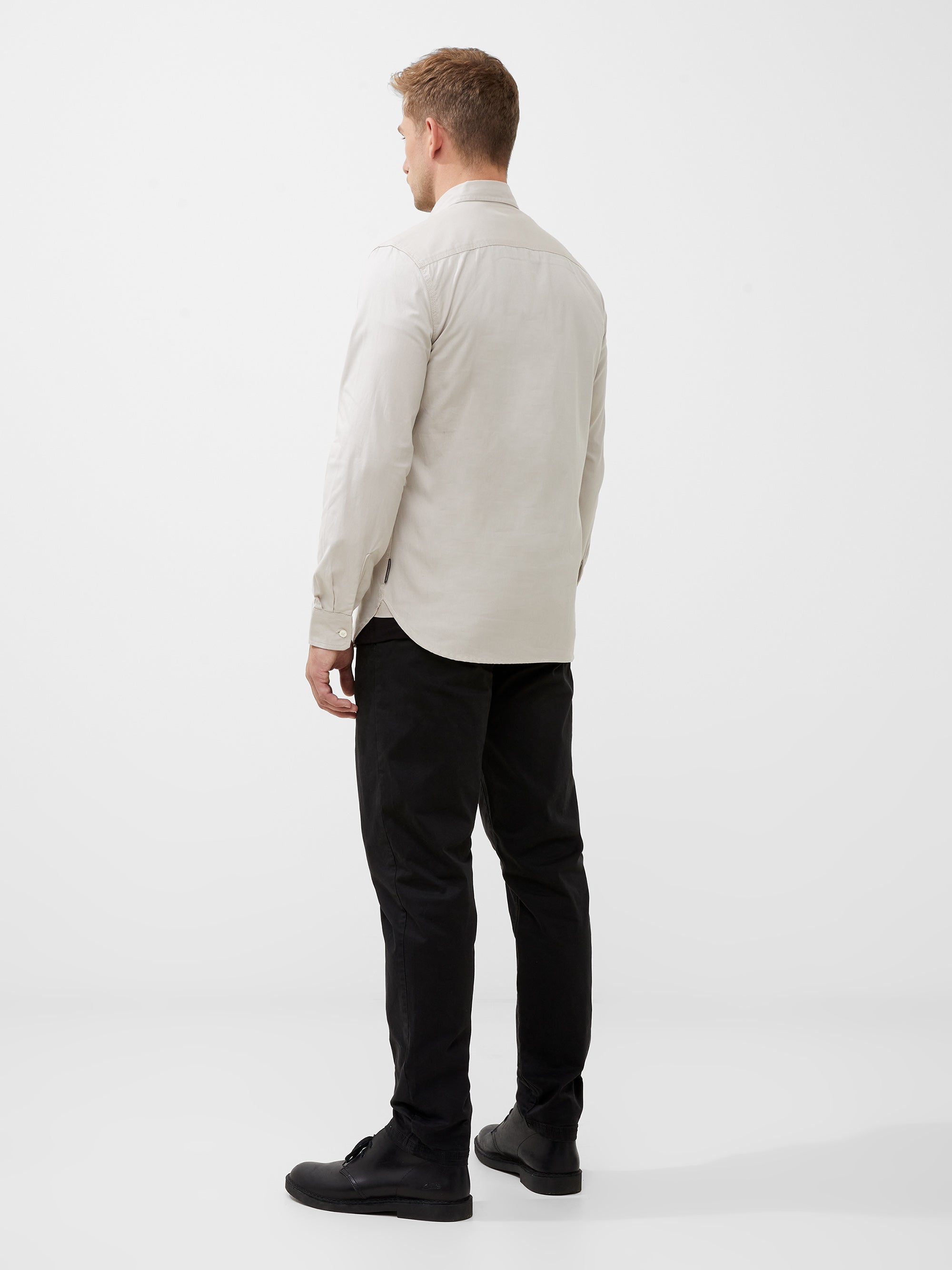 Camisa Overshirt de Algodón con Dos Bolsillos Delanteros