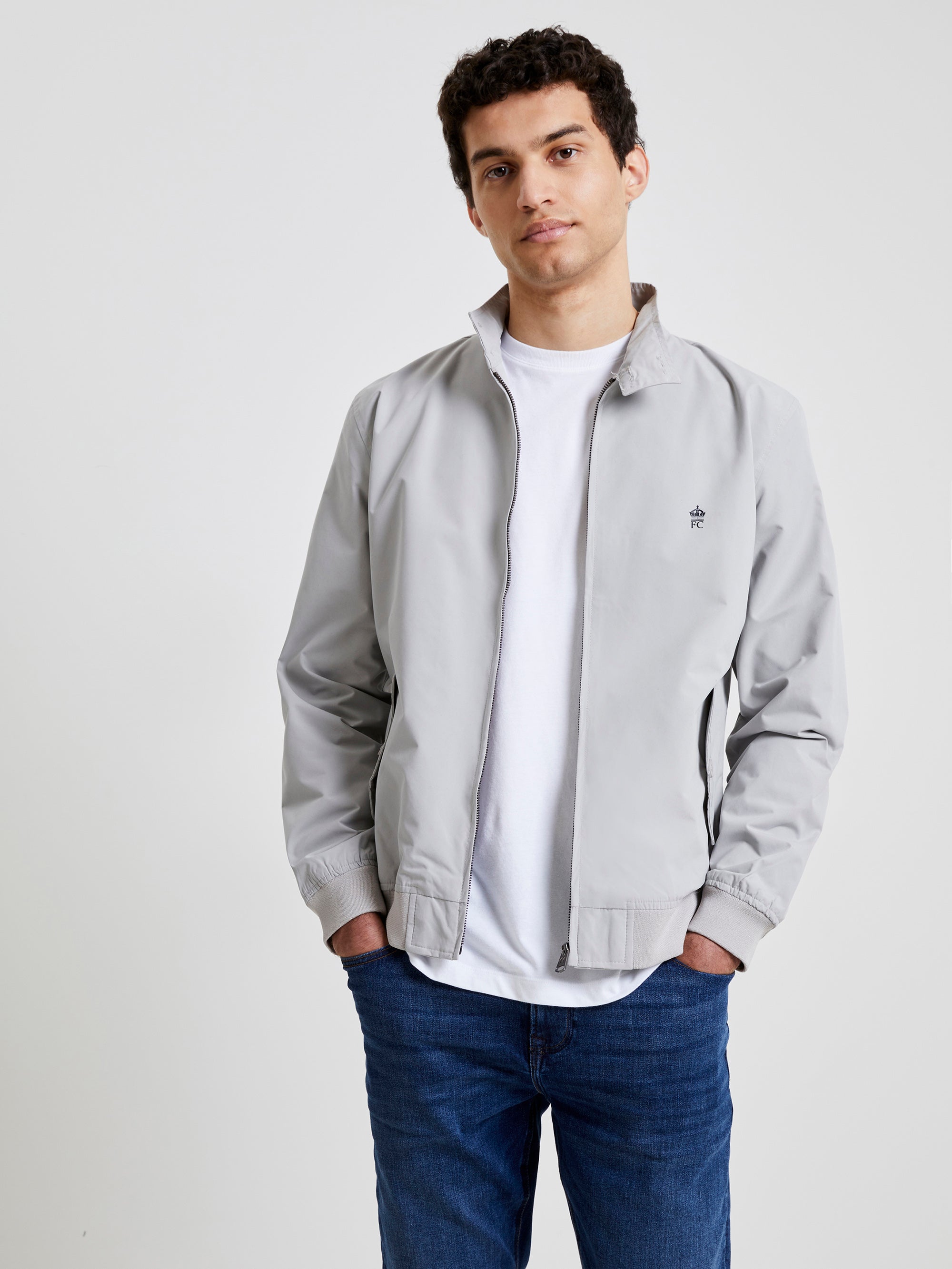 Classic Harrington-Style Windbreaker with Quilted Lining and Adjustable Waistband - Versatile All-Season Outerwear for Urban Adventures (Men's Slim Fit)