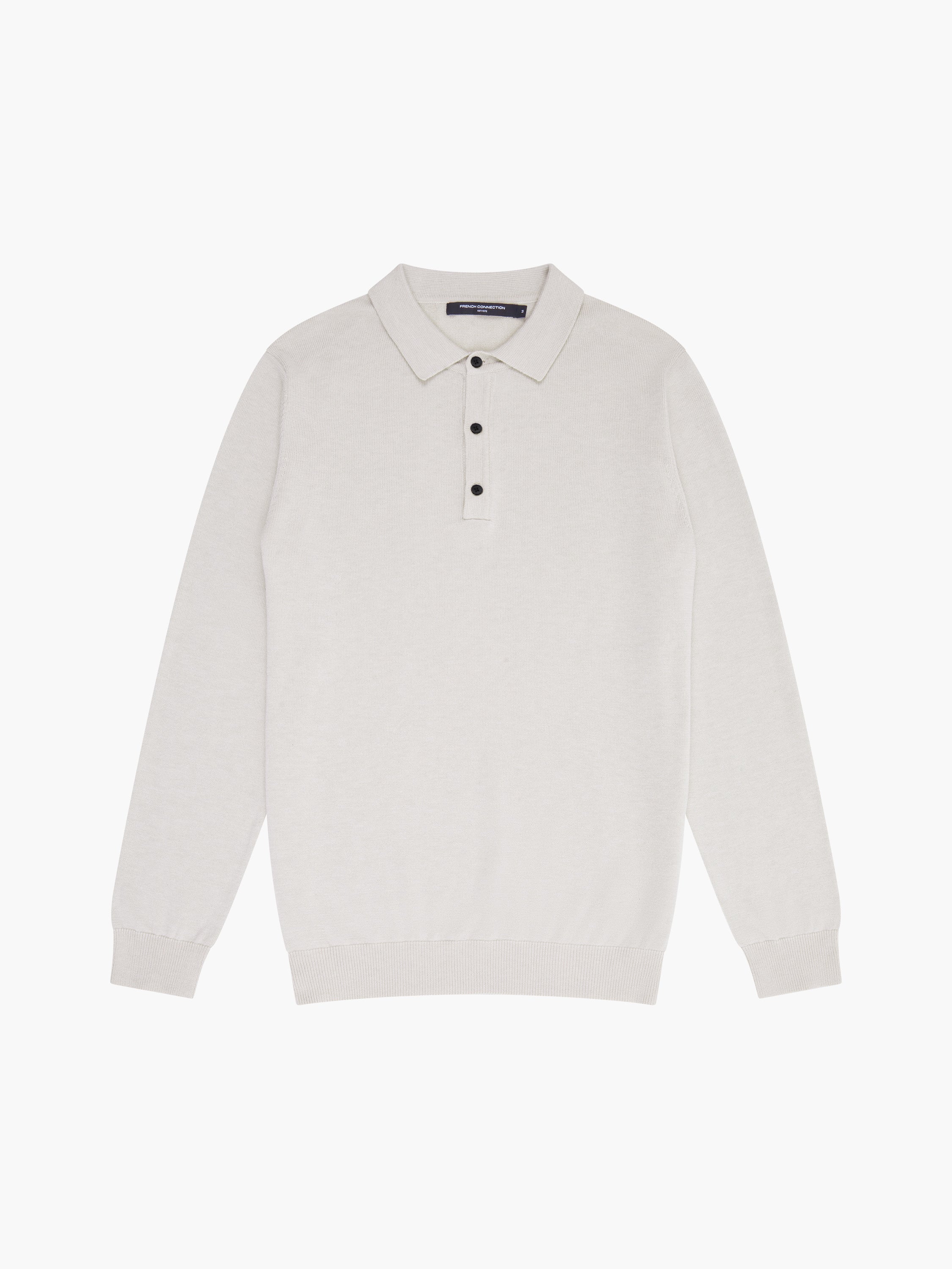 Camisa Polo Clásica de Tejido Suave con Tres Botones