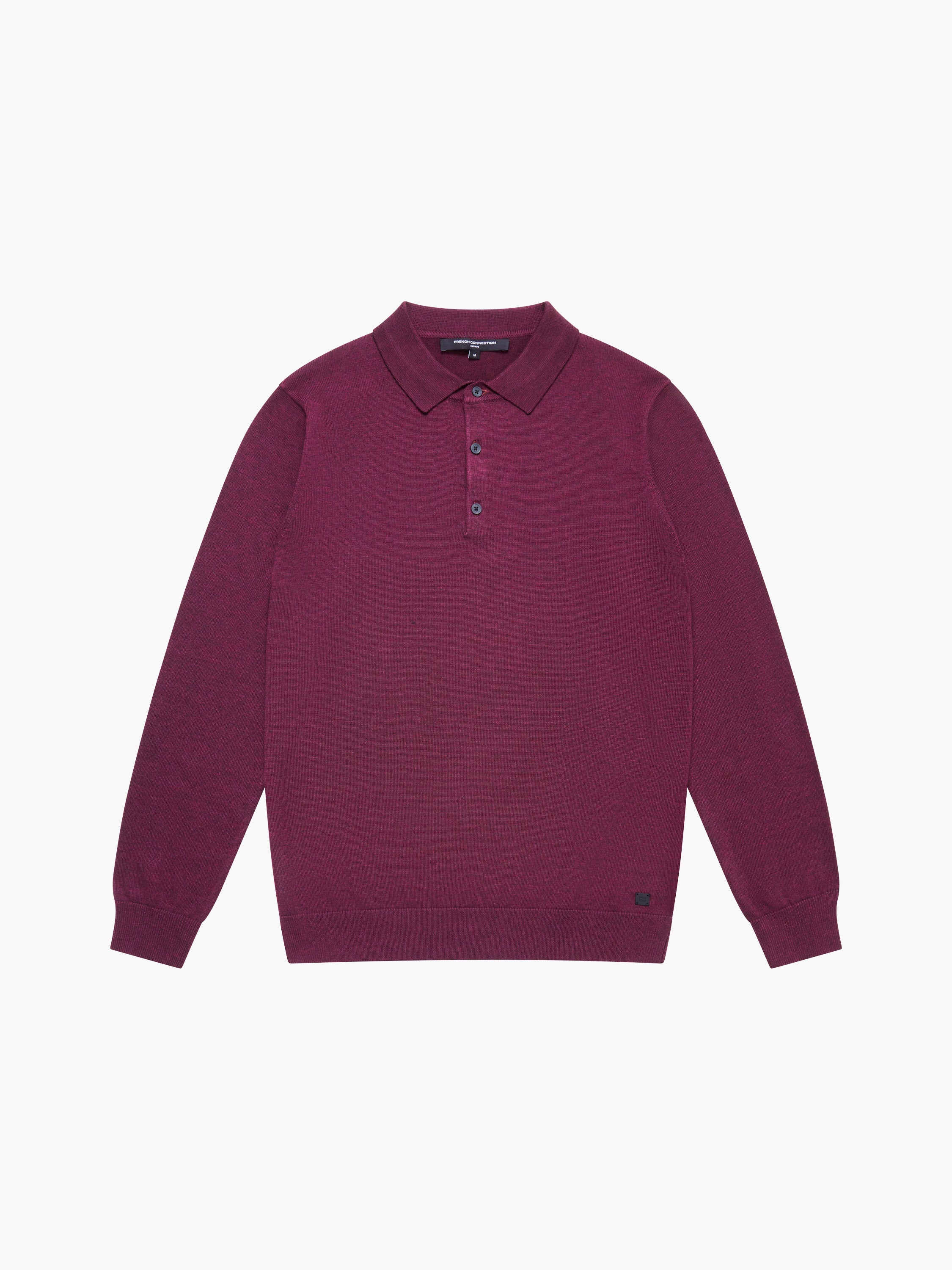 Camiseta Polo Tejida con Tres Botones - Cuello Clásico y Ajuste Moderno