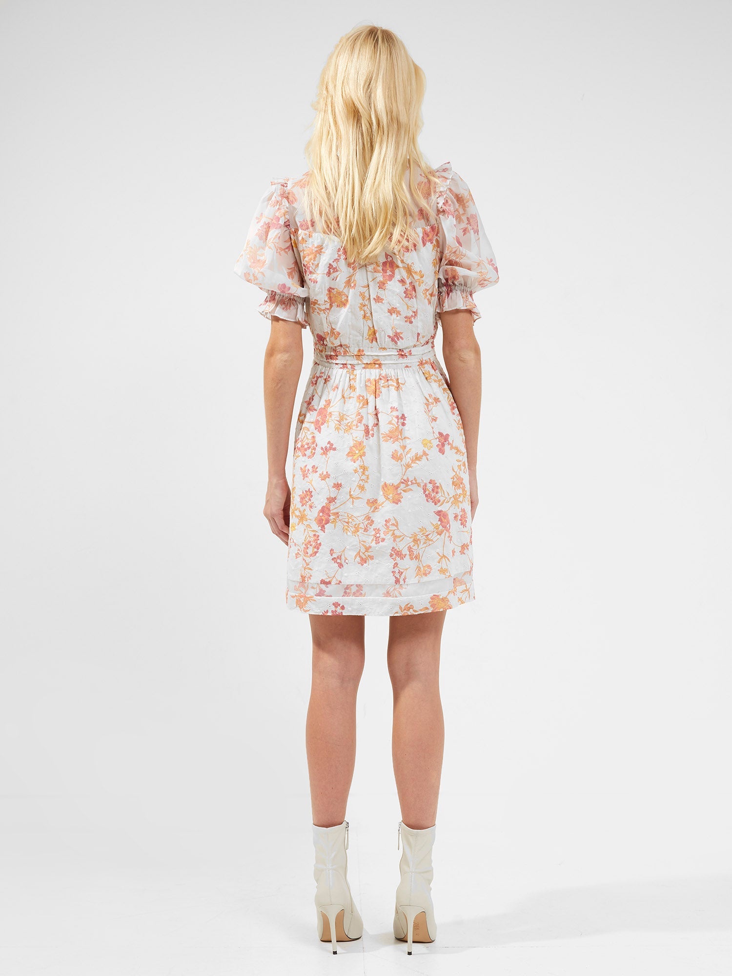 Diana Print Puff-Sleeve Dress