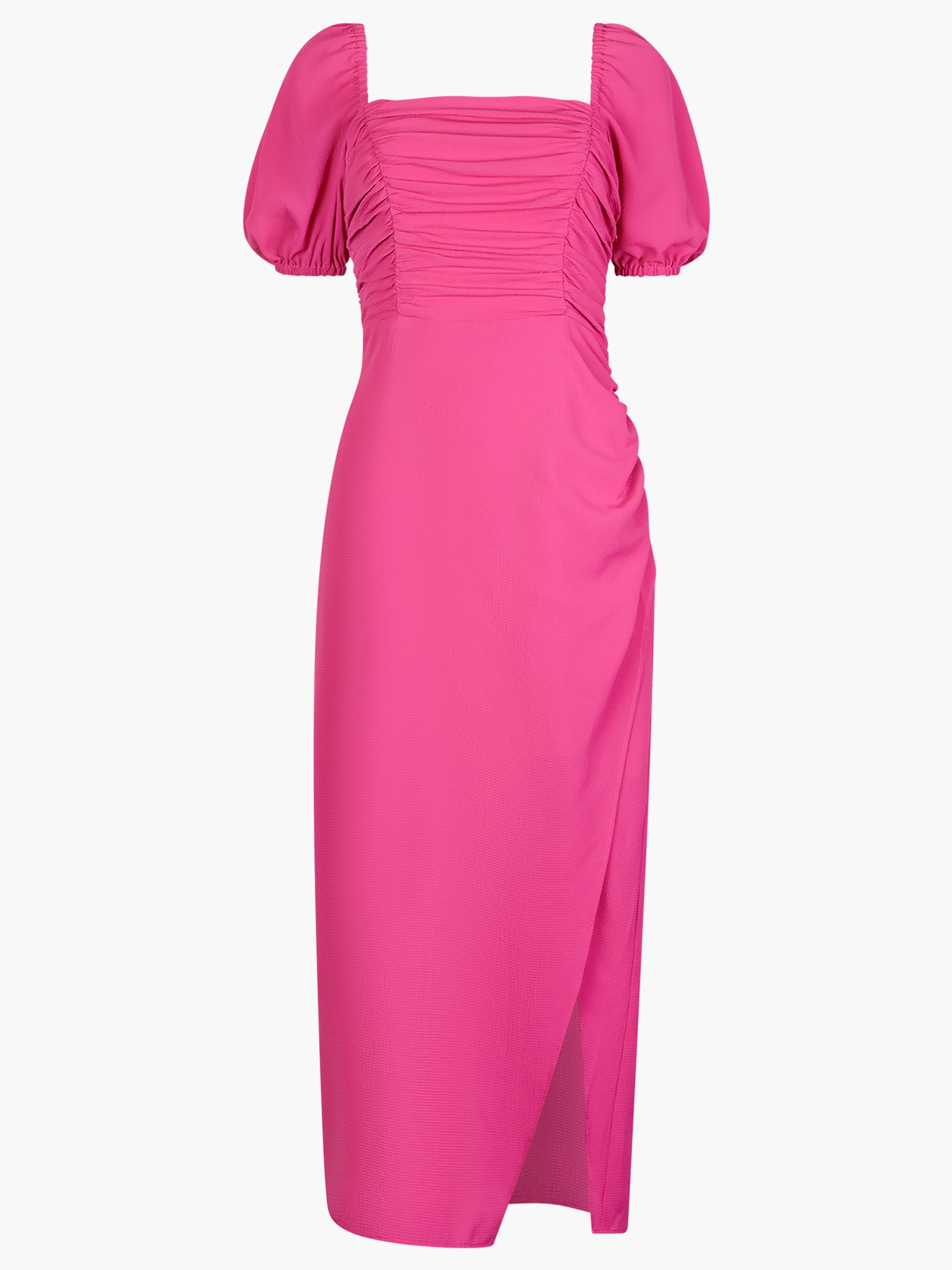 Afina Vestido Mid-Length con Detalles Fruncidos - Estilo Casual Inspirado en Verona