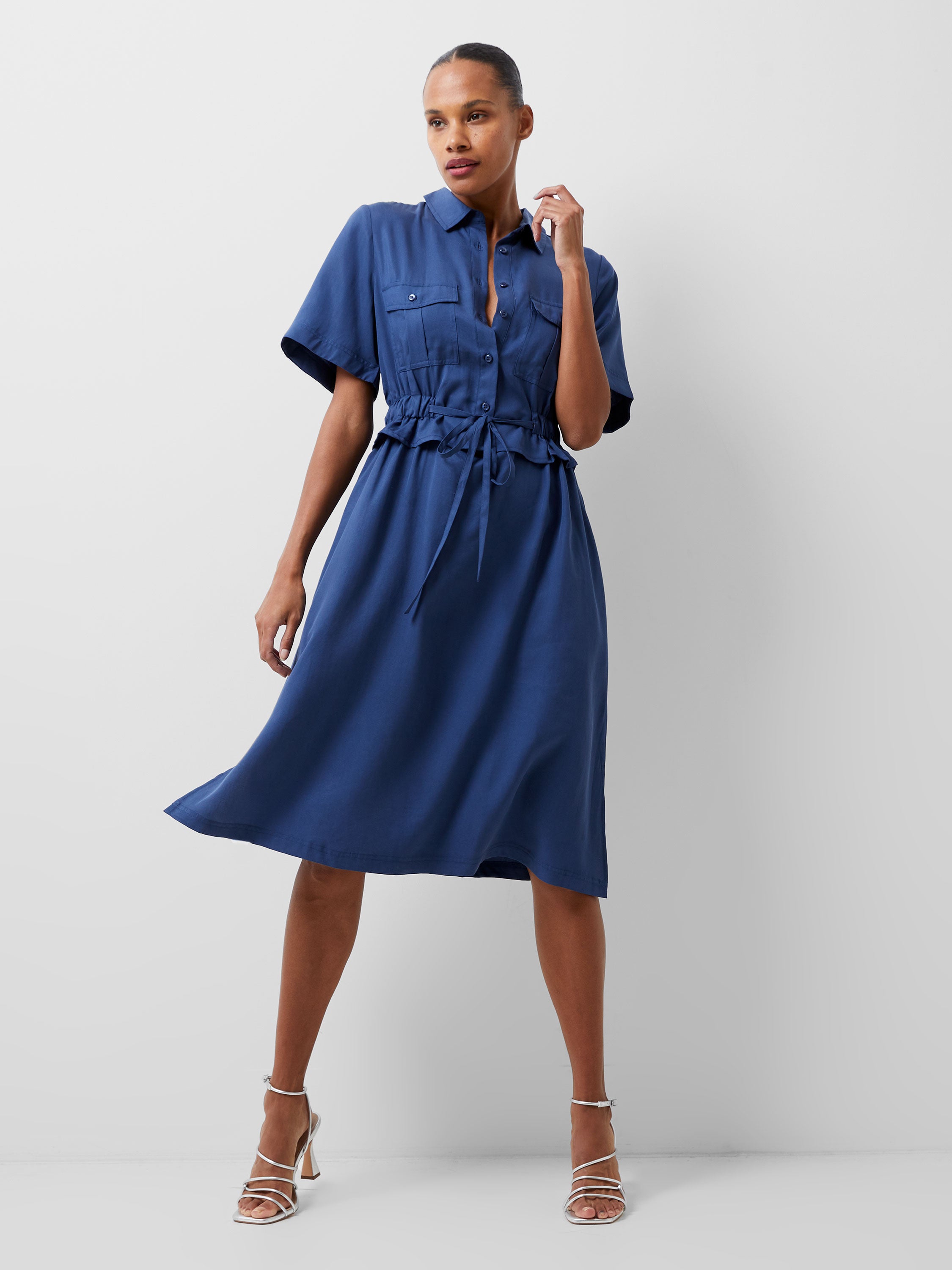 Vestido Casual Arielle - Estilo Camisa Moderno con Detalles Elegantes para Mujer