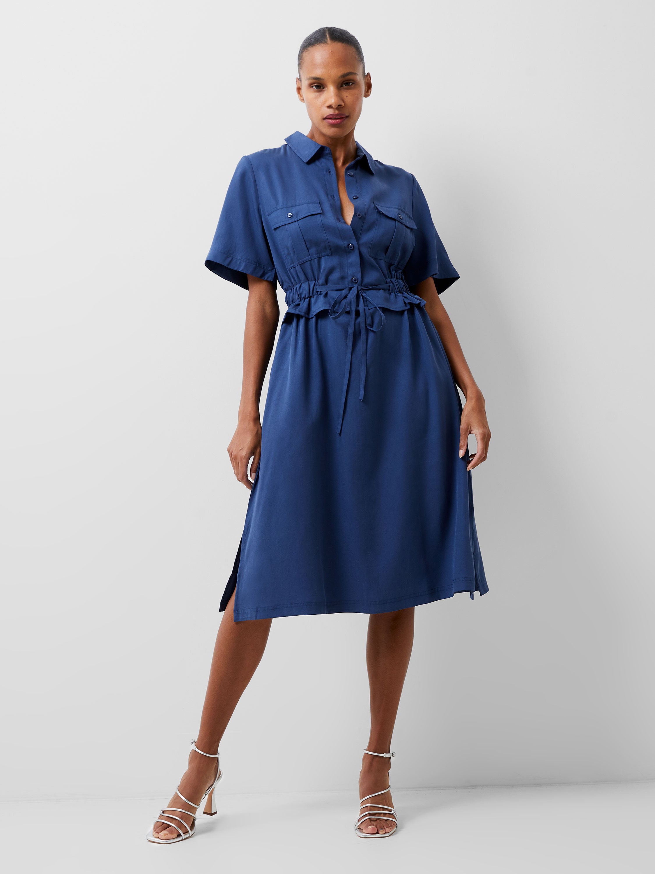 Vestido Casual Arielle - Estilo Camisa Moderno con Detalles Elegantes para Mujer