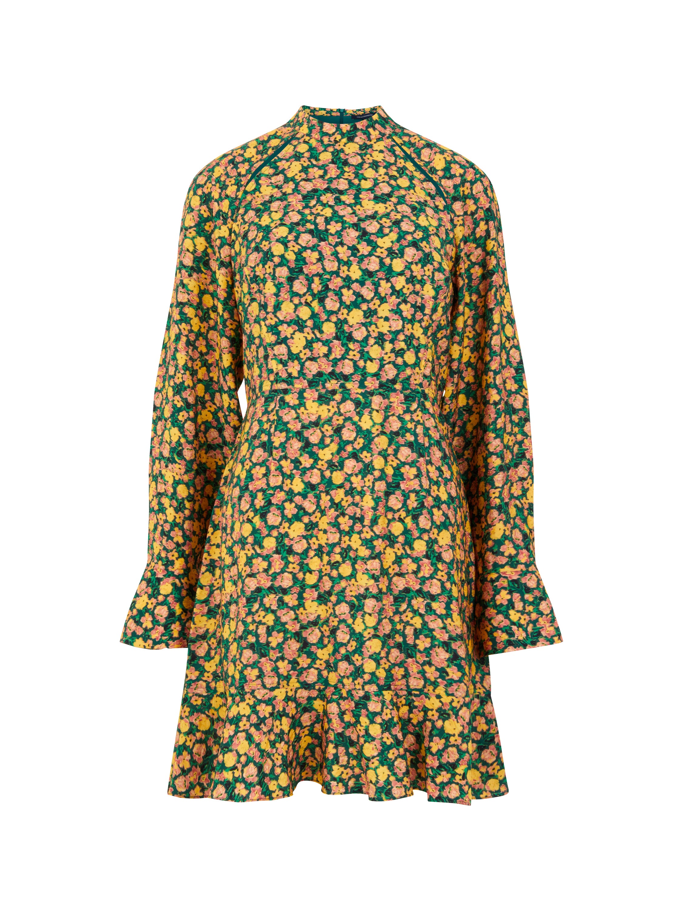 Vestido Corto con Detalle de Relieve - Colección Otoño Aleezia Flavia