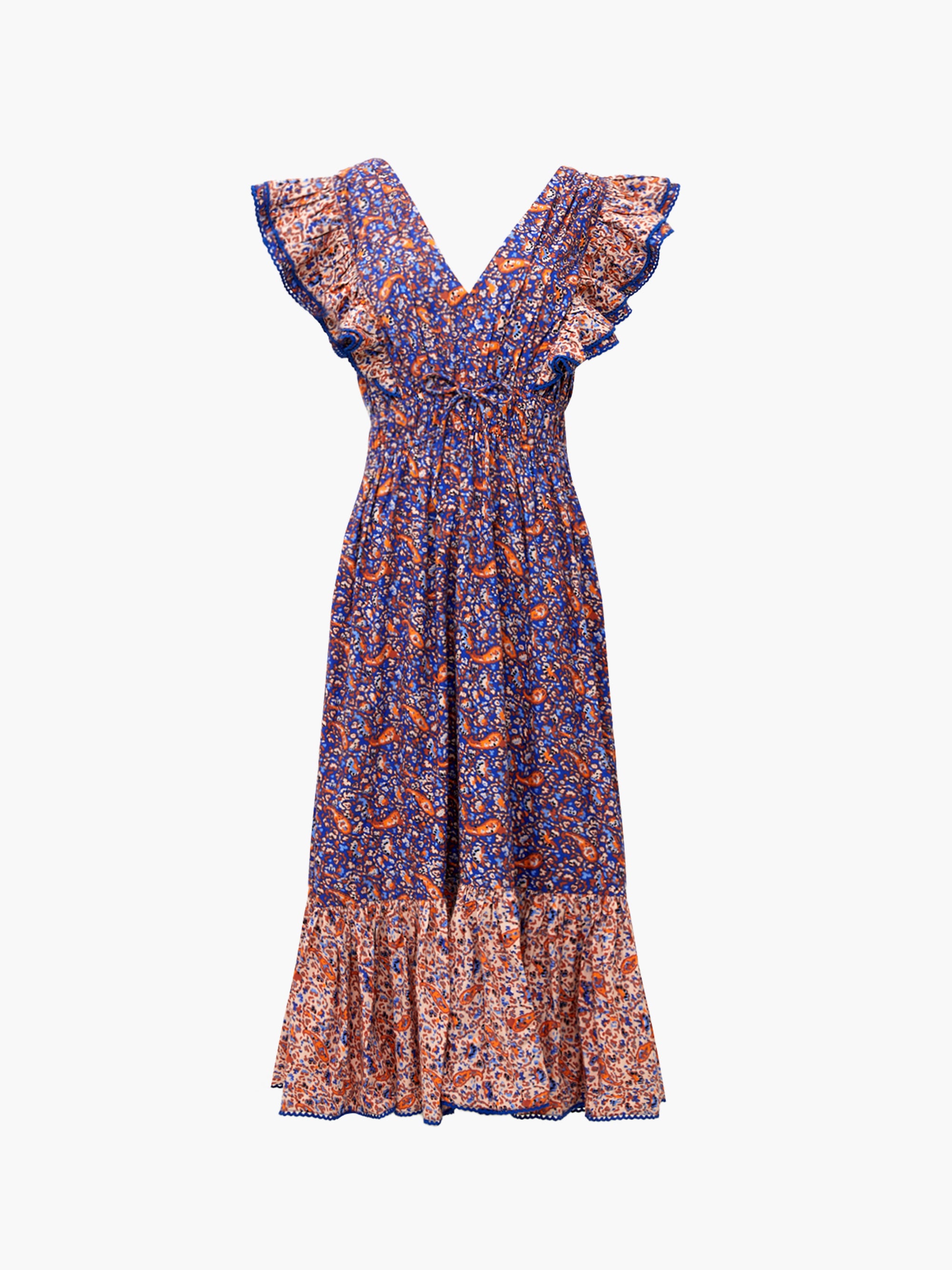 Elegante Vestido Mid con Volantes - Diseño Exclusivo Anathia Blaire