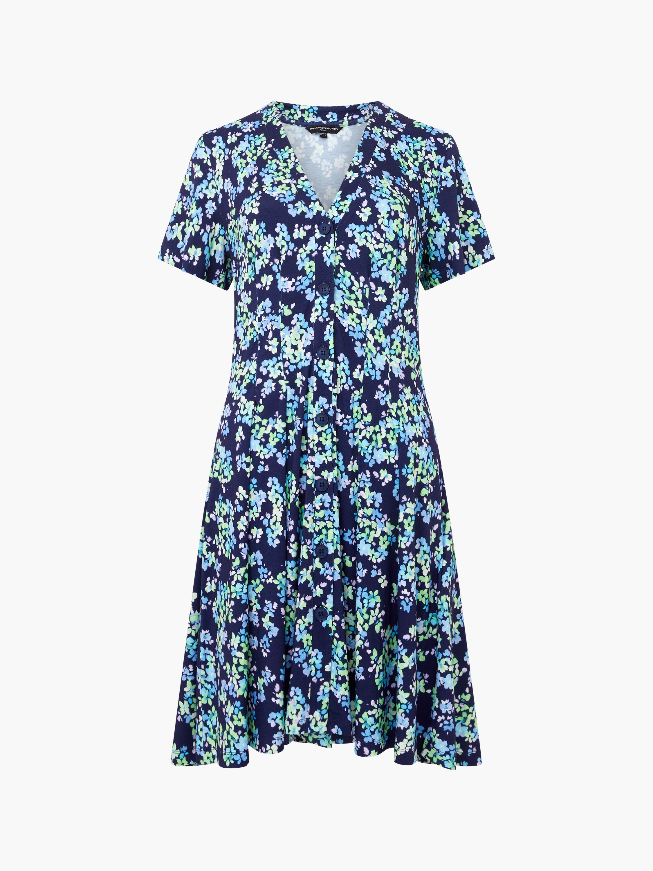 Vestido Benedetta Primavera con Escote en V - Diseño Floral Campestre