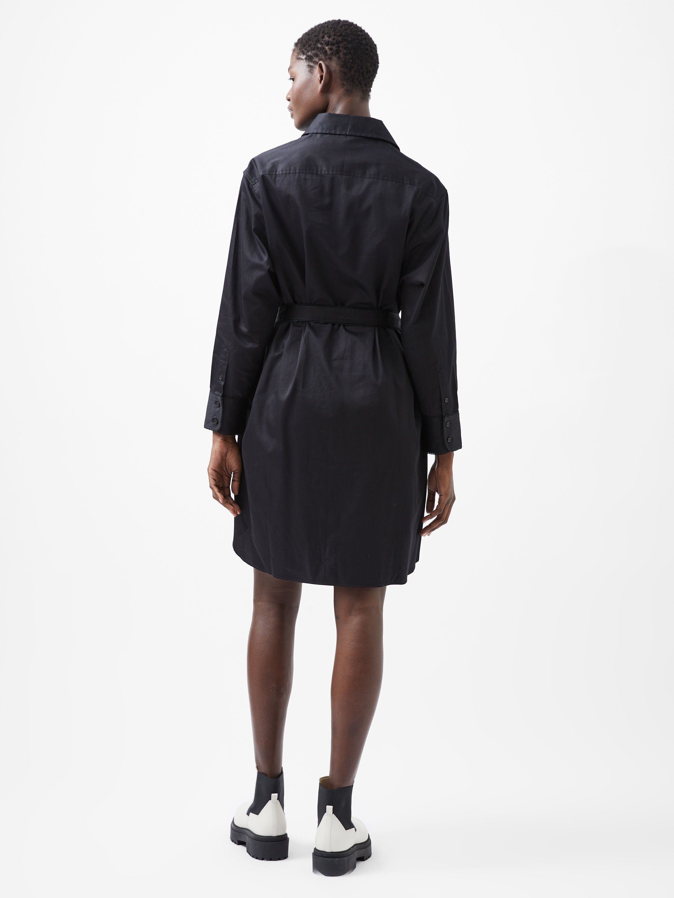 Vestido Elegante de Manga Larga Tipo Camisera Alexis