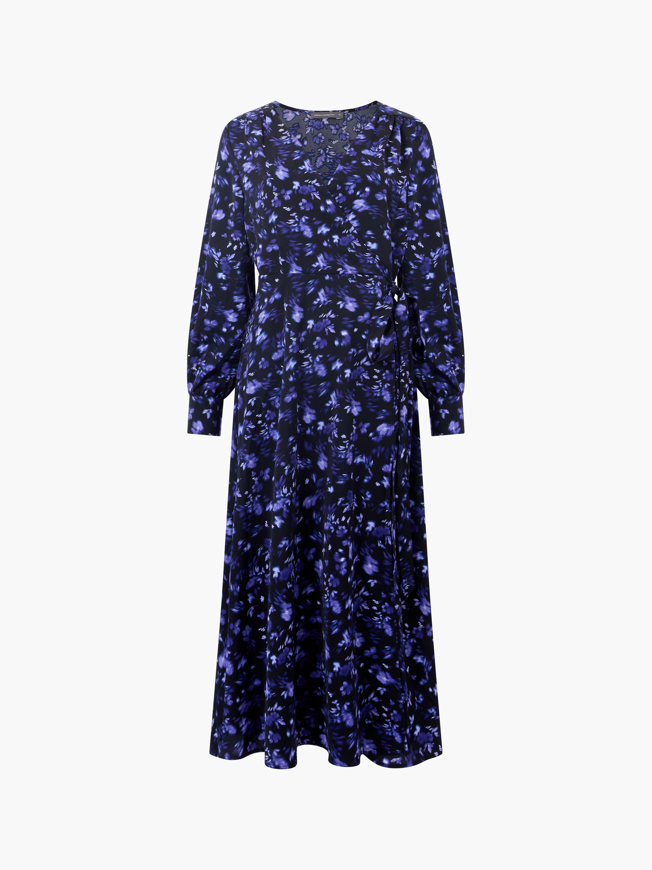 Vestido Elegante Aden de Manga Larga con Diseño Envolvente