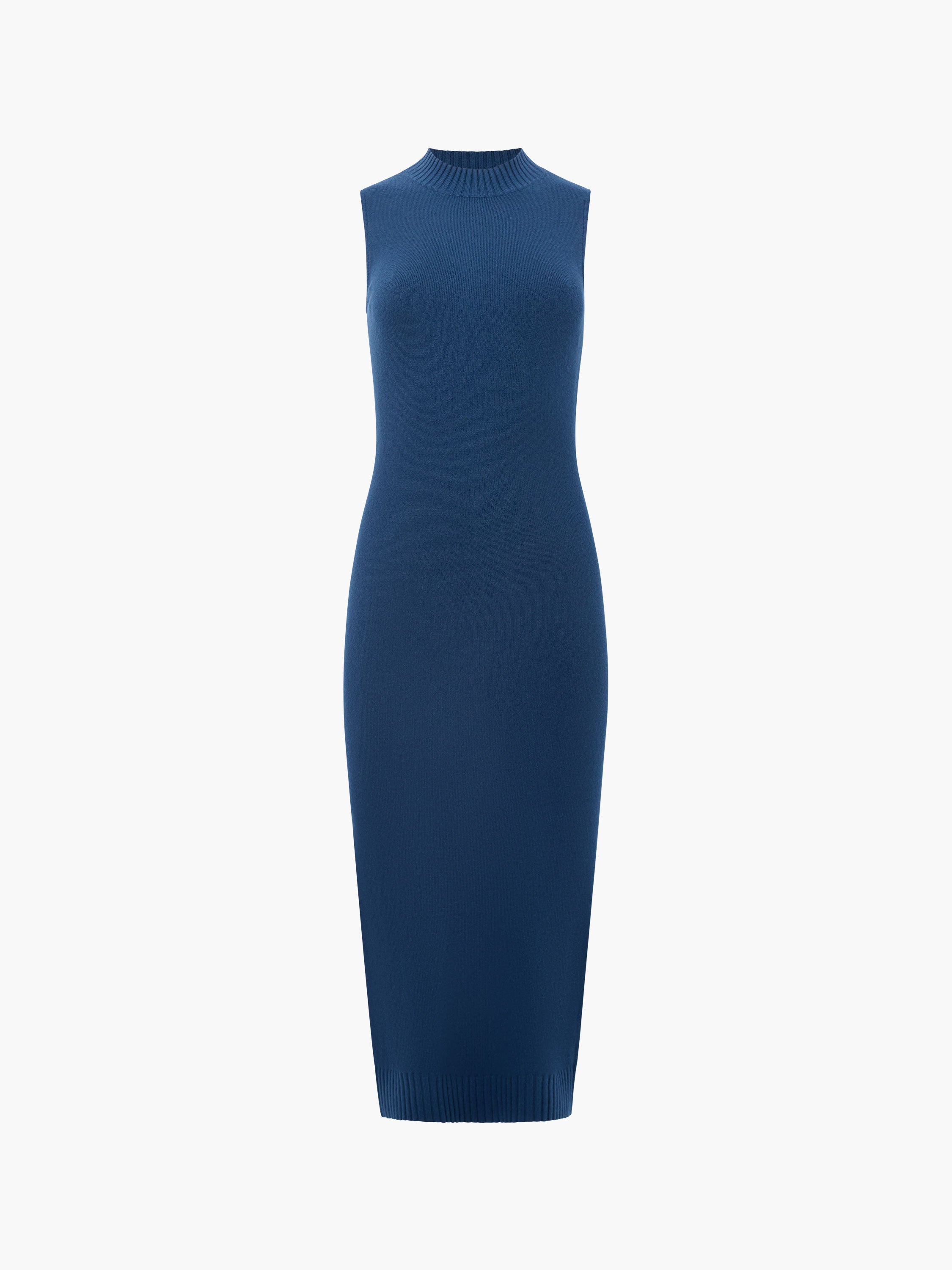 Vestido Entallado Midicorto de Tejido Suave como Bebé