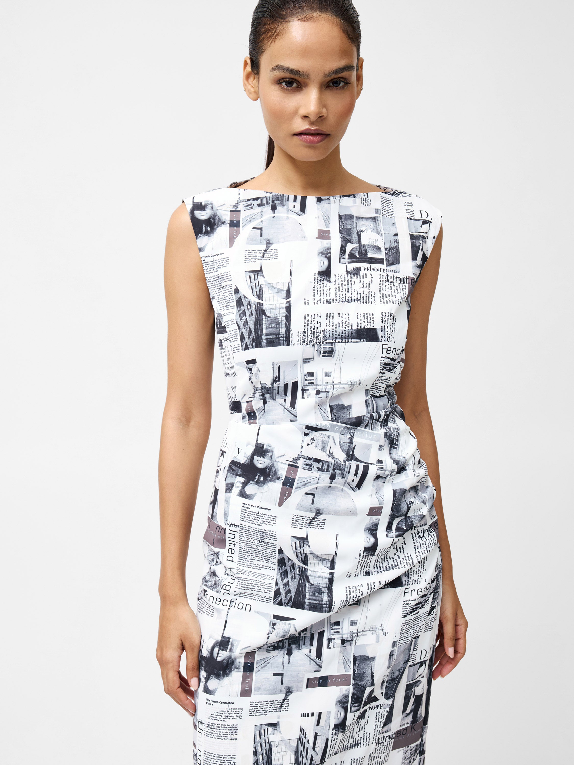 Vestido Elegante Dori en Crepé - Colección Atlantis Primavera