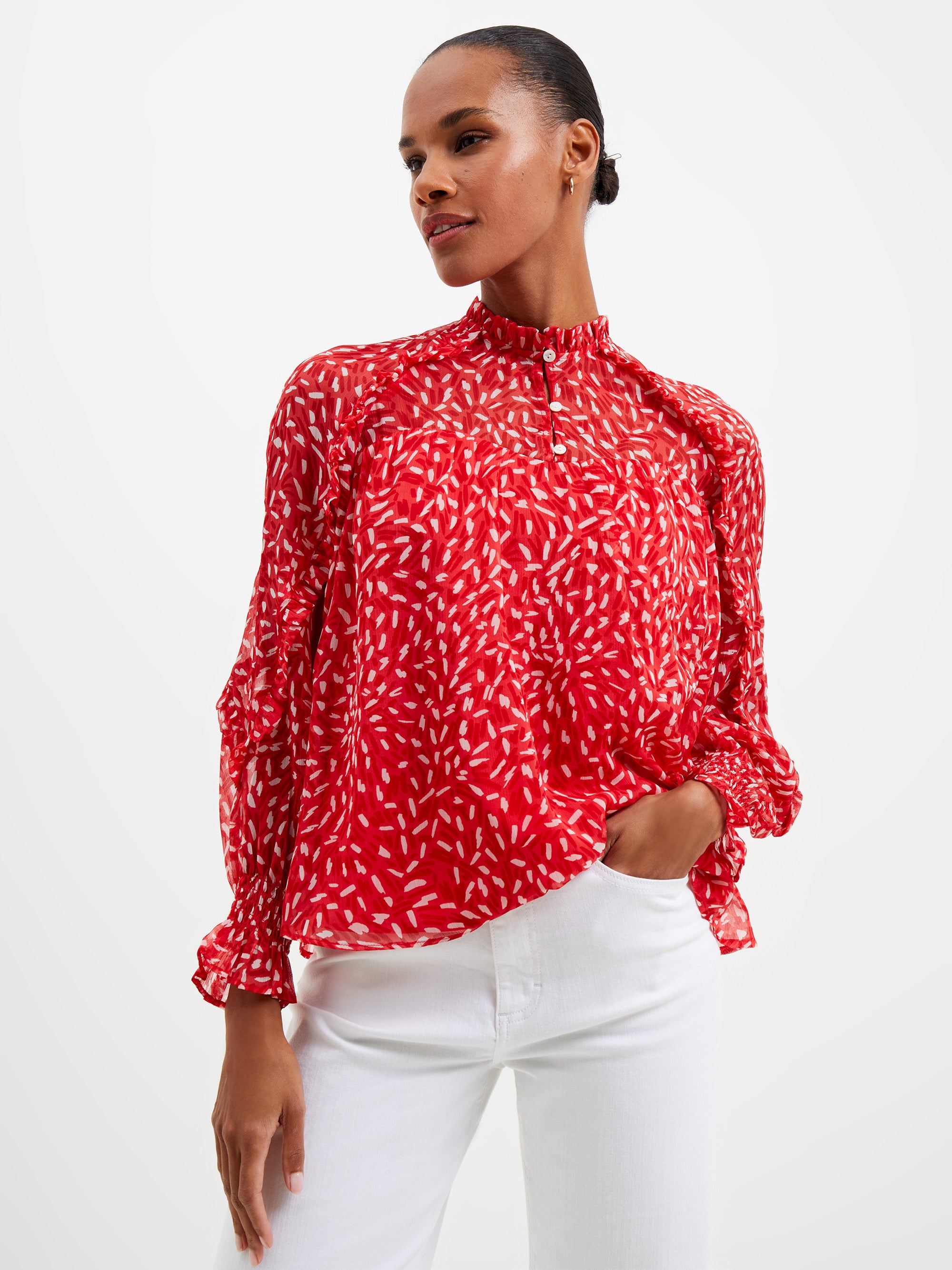 Camiseta Hallie con Volantes Reciclados - Estilo Sostenible Billi