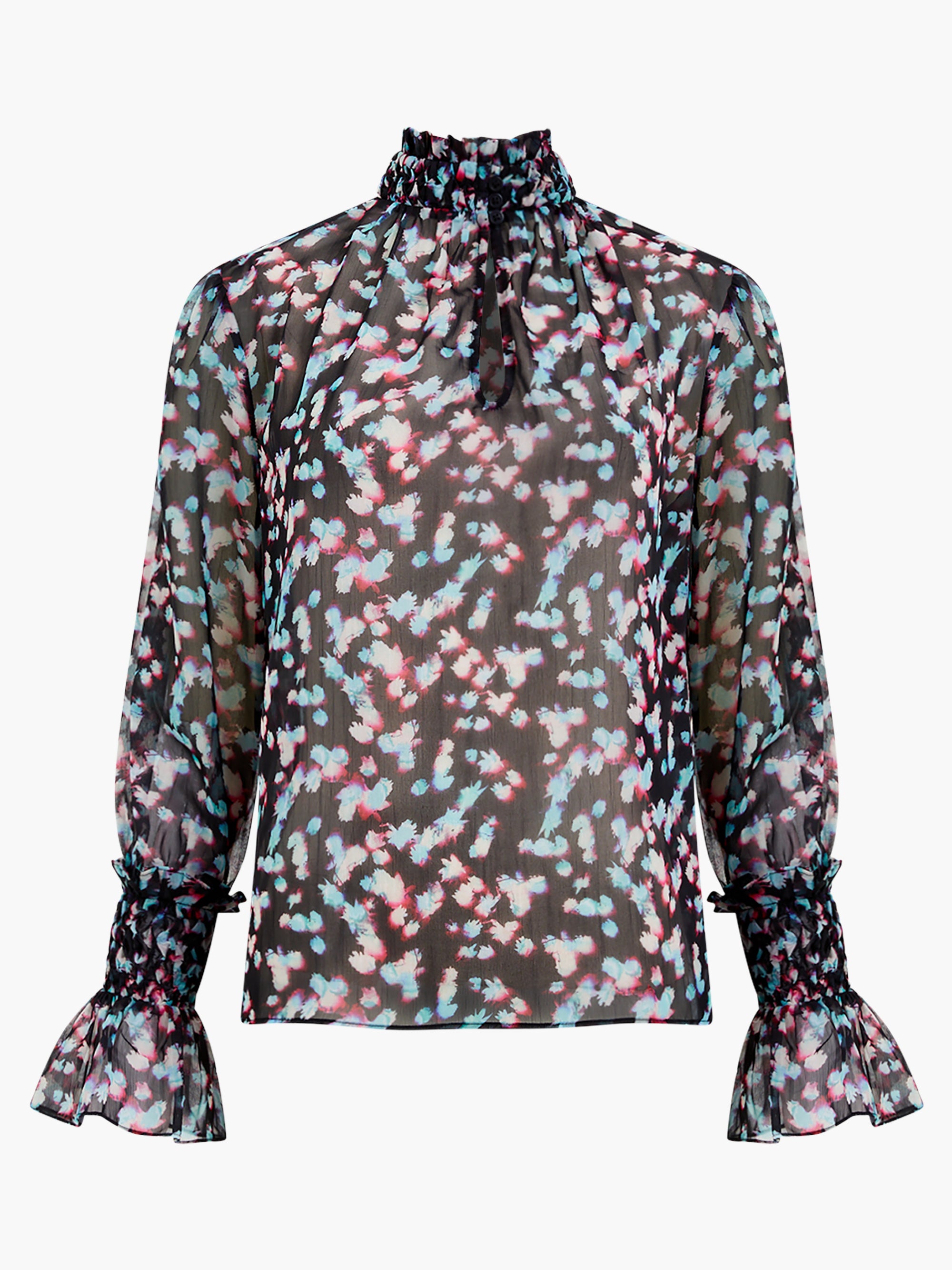 Blusa Hallie de Cuello Alto - Material Reciclado Eco-Friendly por Anye