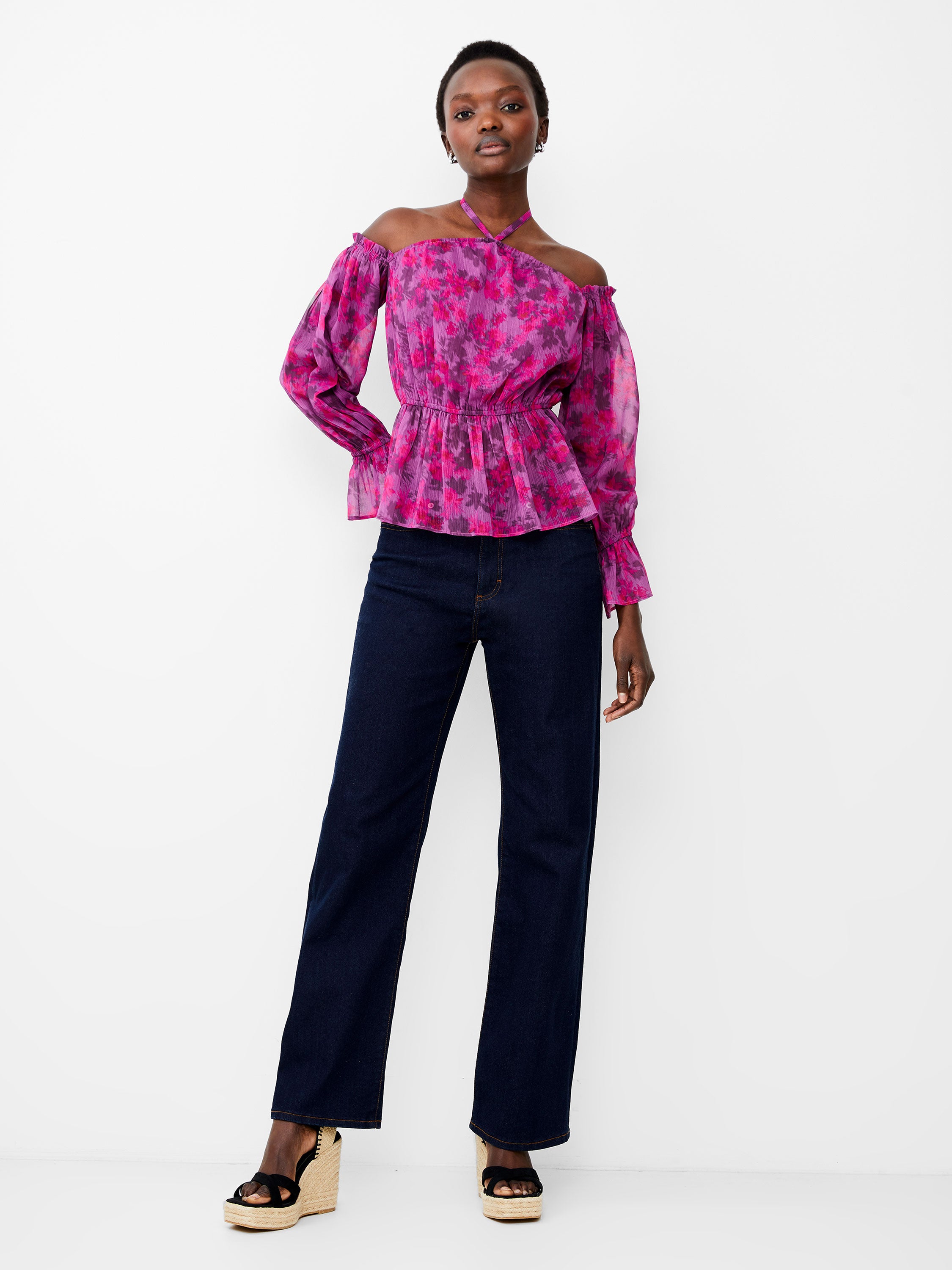 Blusa Hallie de Tirantes con Detalles Plisados - Arla