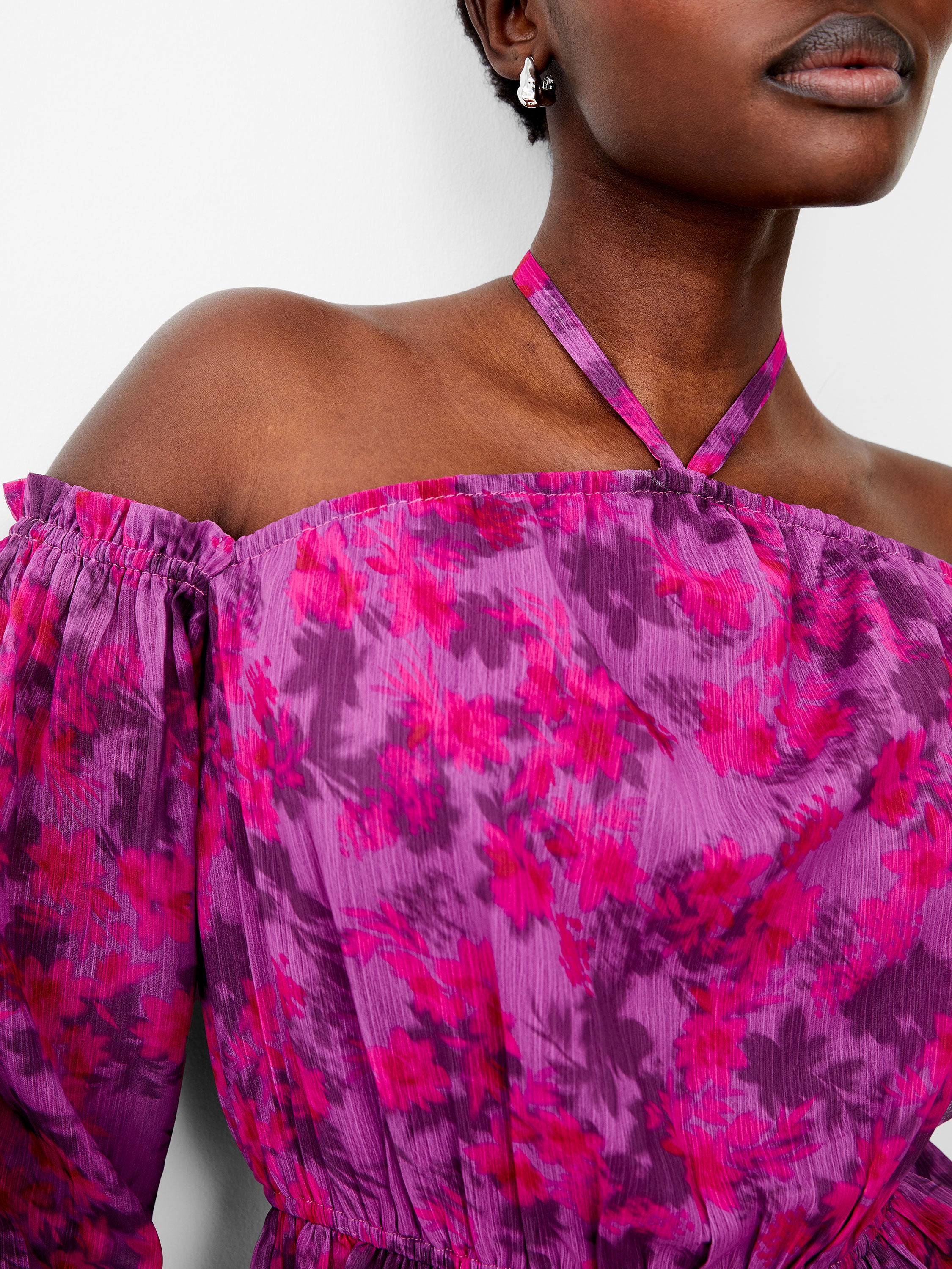 Blusa Hallie de Tirantes con Detalles Plisados - Arla