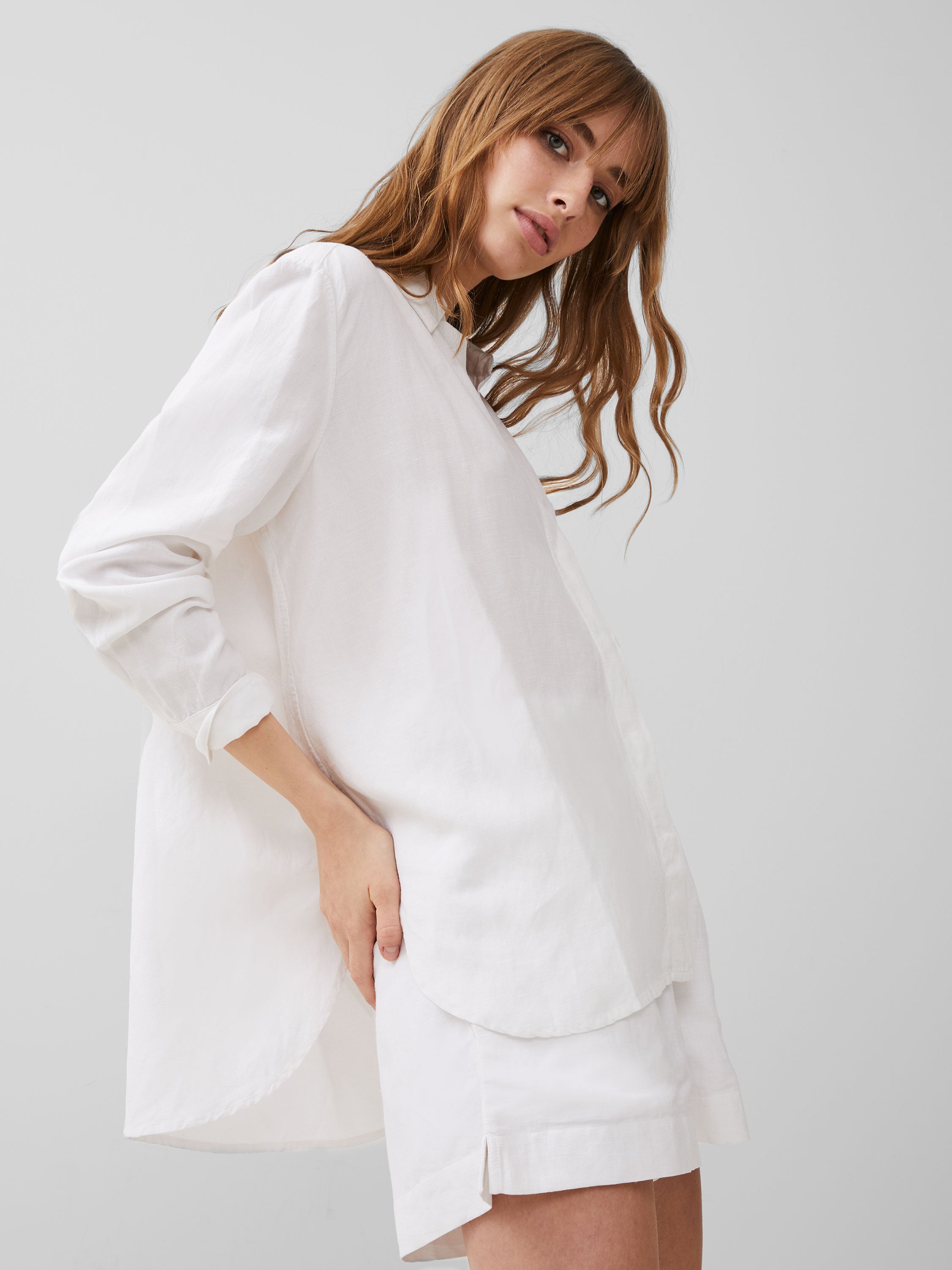 Camisa Oversize Birdie en Lino - Estilo Boyfriend Relajado