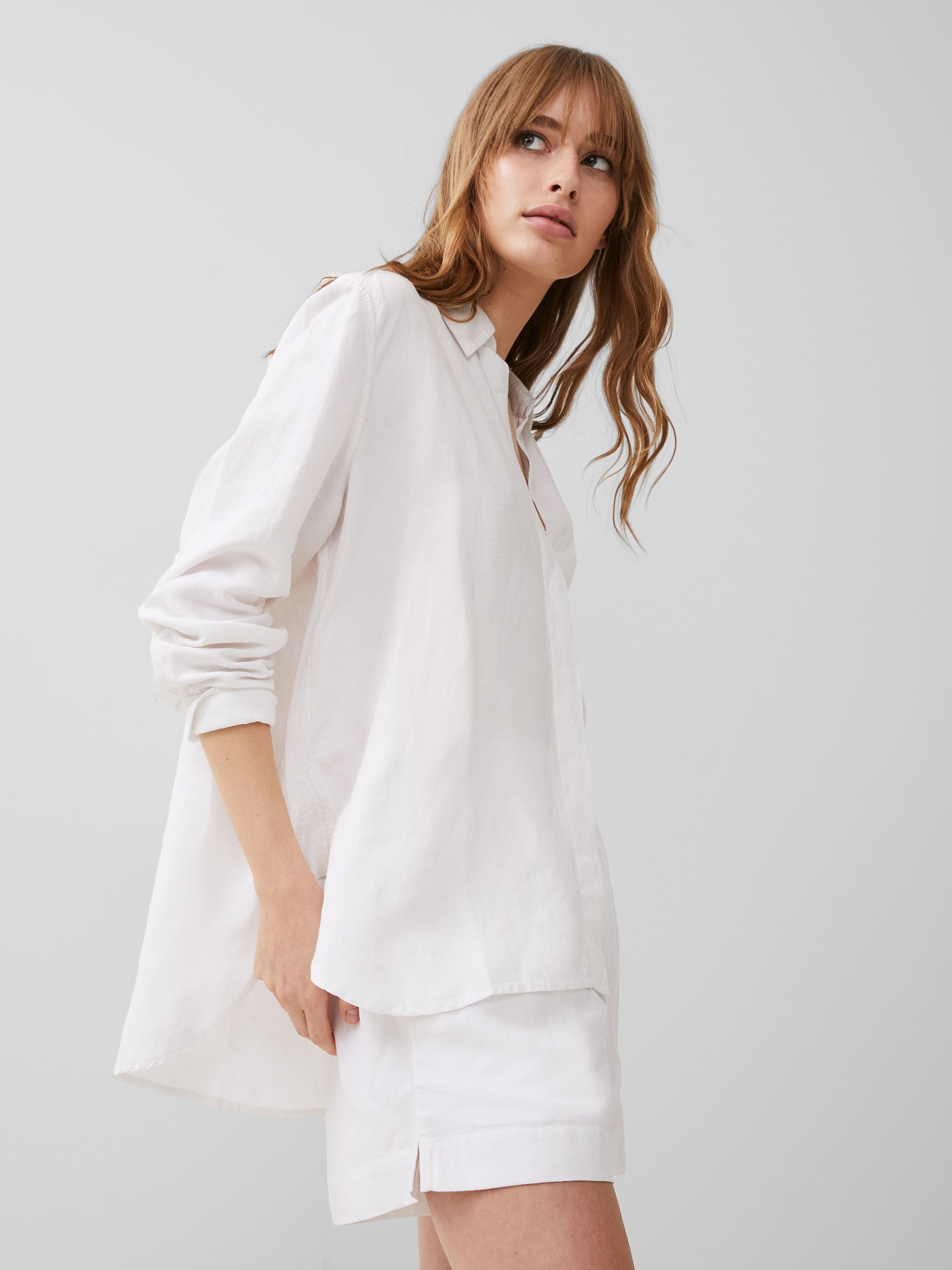 Camisa Oversize Birdie en Lino - Estilo Boyfriend Relajado