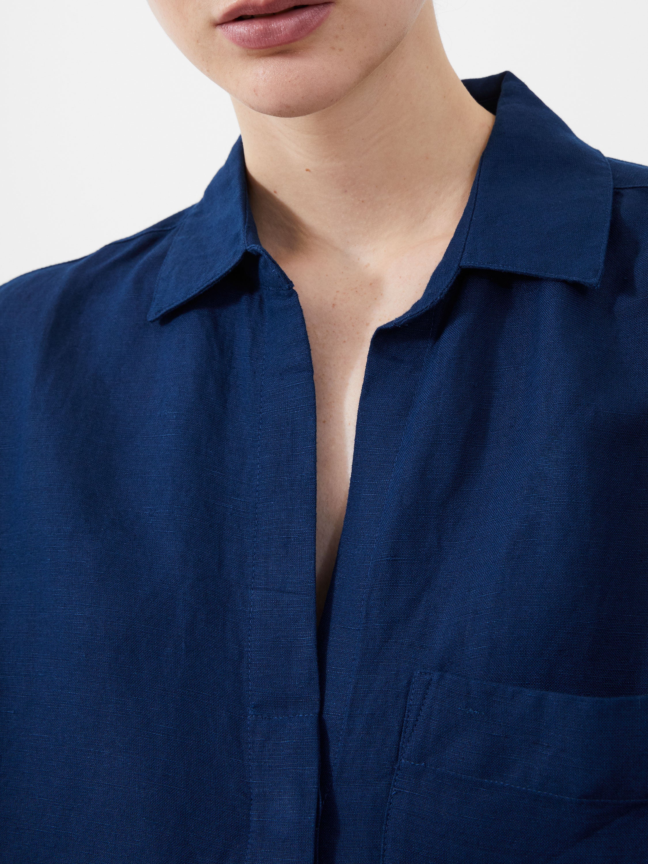 Camisa Relax de Lino Avejita - Corte Oversize y Estilo Casual