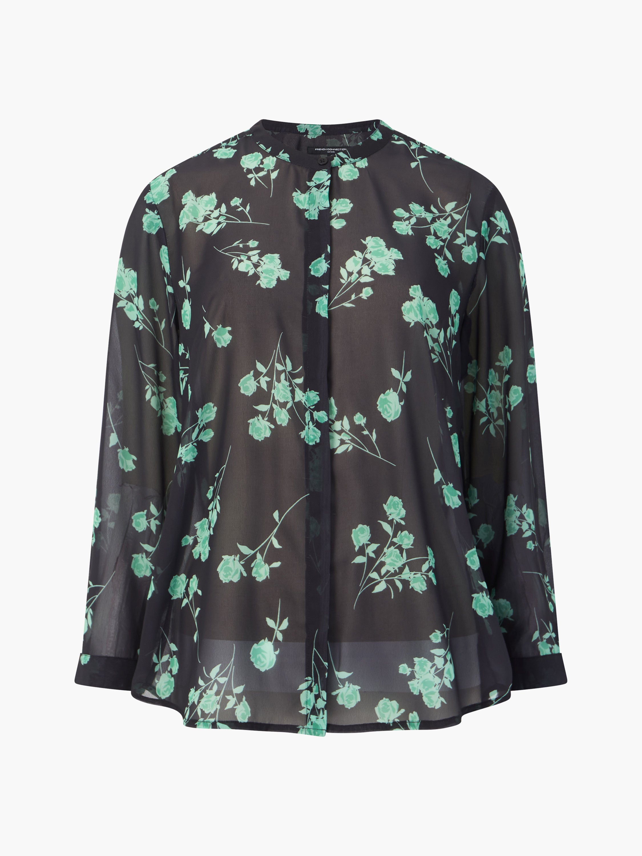 Camisa Alessandra de Mangas Largas con Tejido Reutilizado