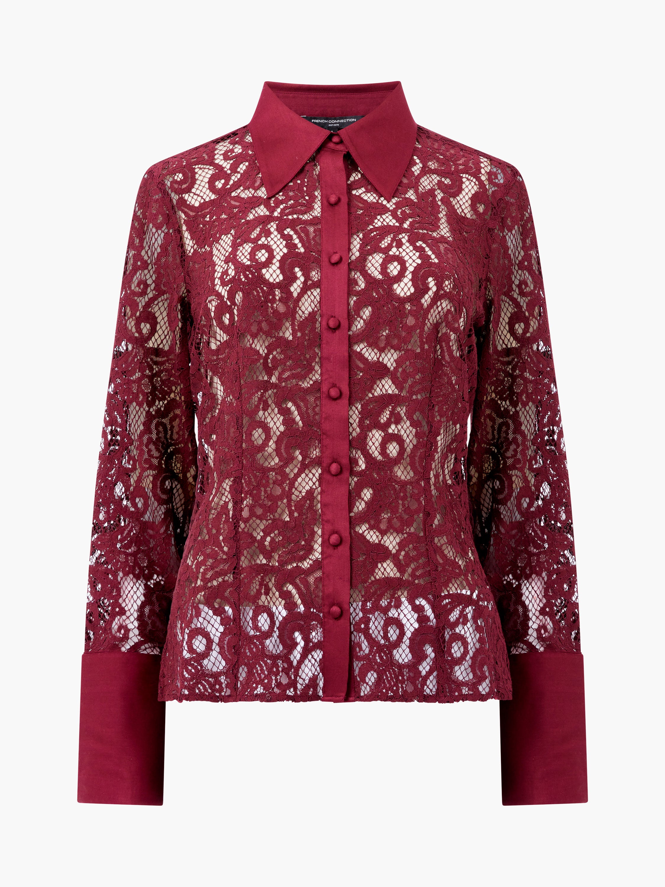 Camisa Elegante de Encaje con Mangas Largas - Diseño Asura