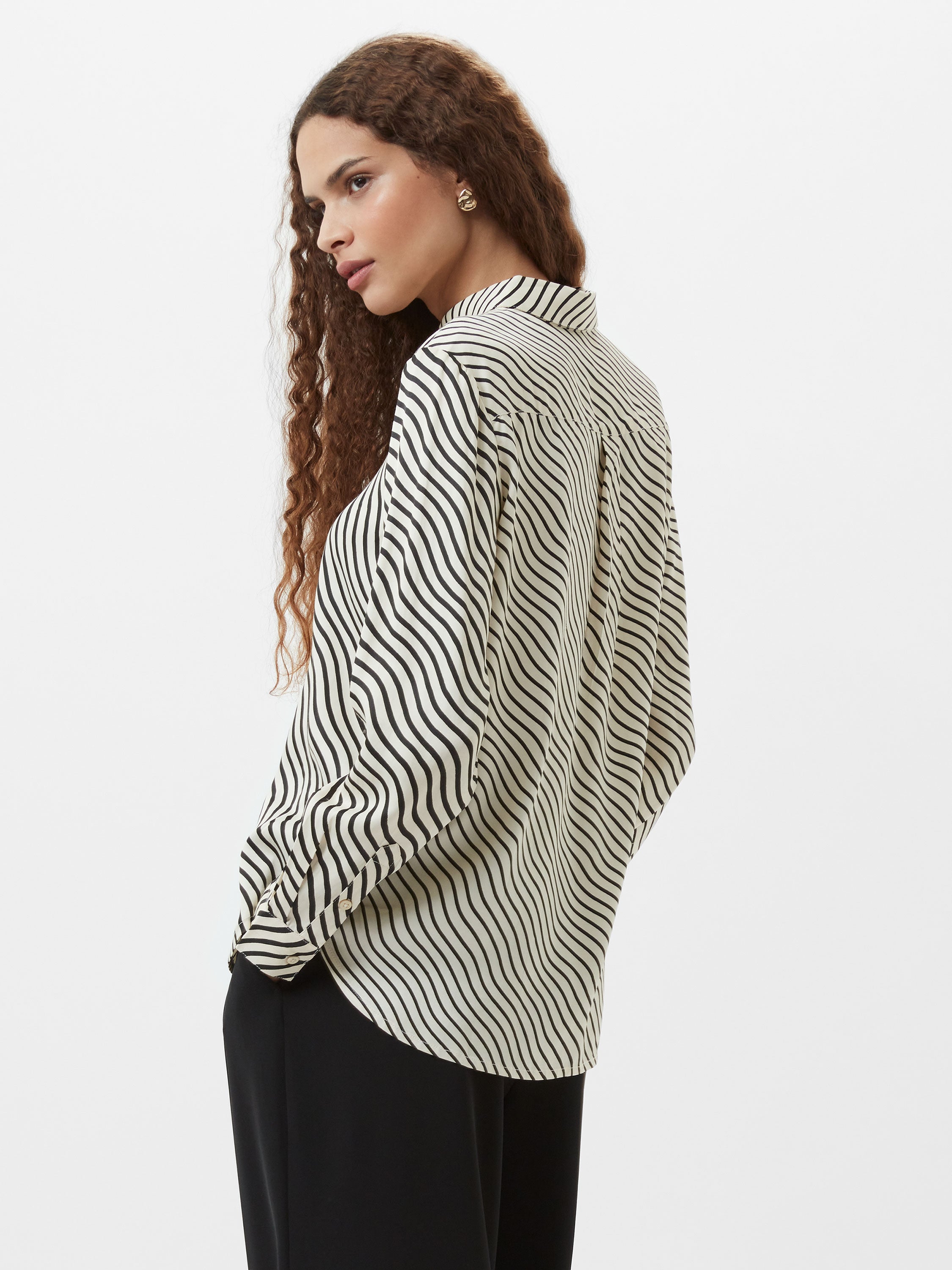 Candice Satin Stripe Shirt