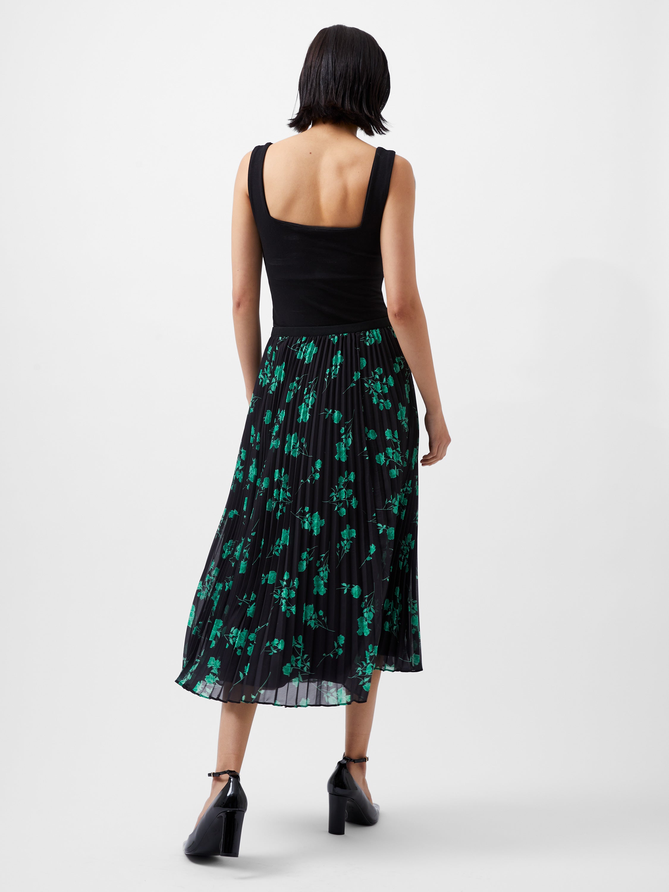 Falda Plisada Alessia con Tejido Reciclado - Estilo Sostenible y Elegante