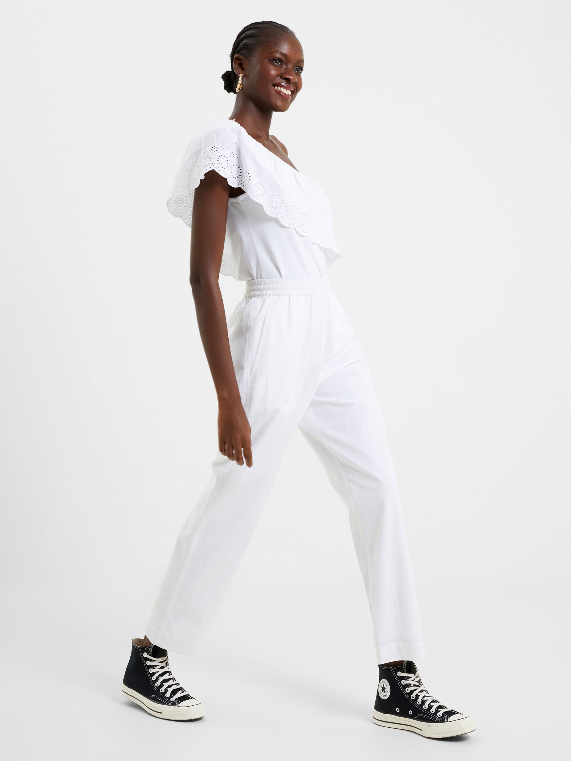 Alania Pantalones Elegantes en Tejido Lyocell Sostenible - Mezcla Transpirable para Mujer