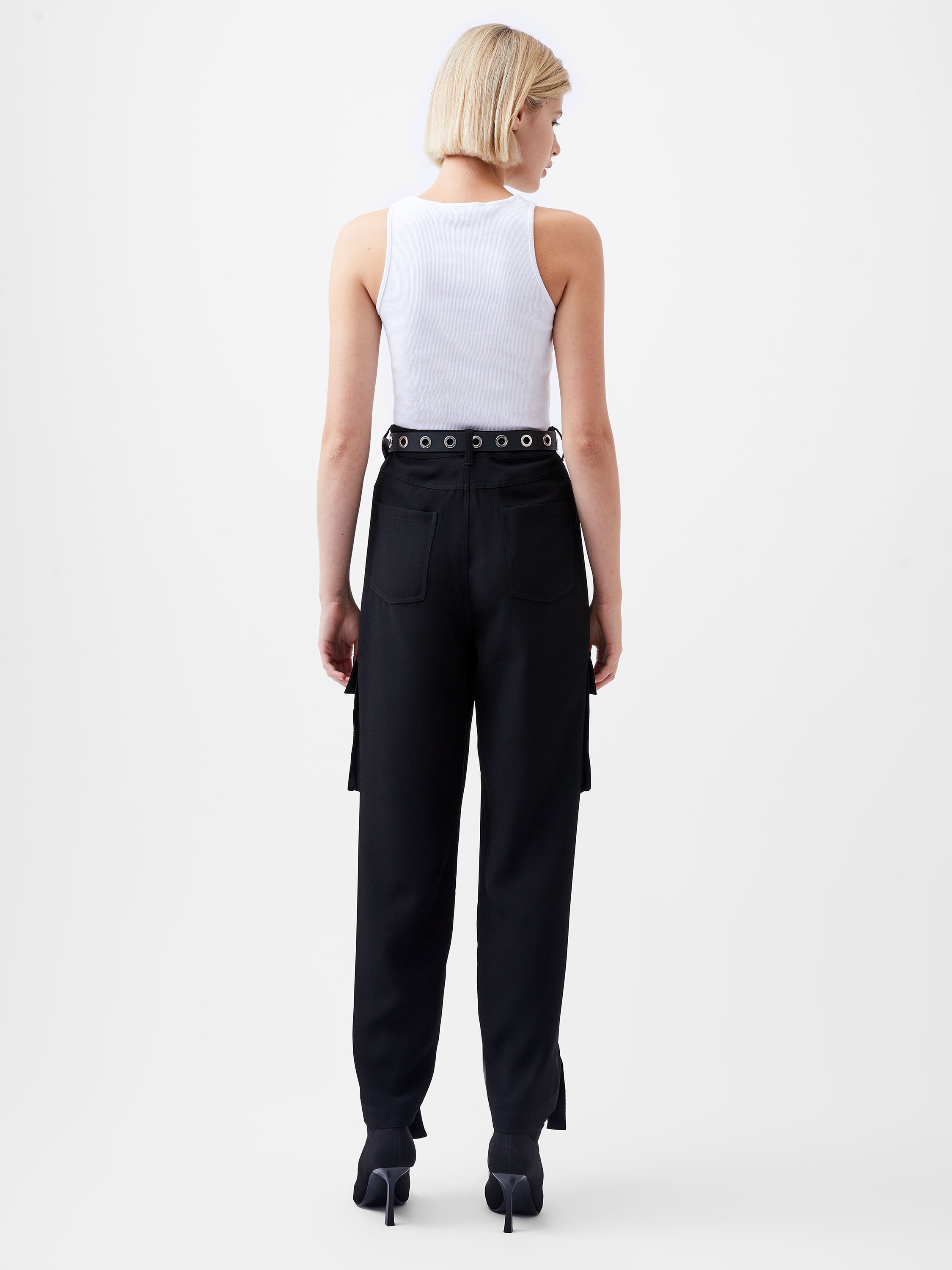 Elegantes Pantalones de Sarga Bella - Corte Clásico para Mujer