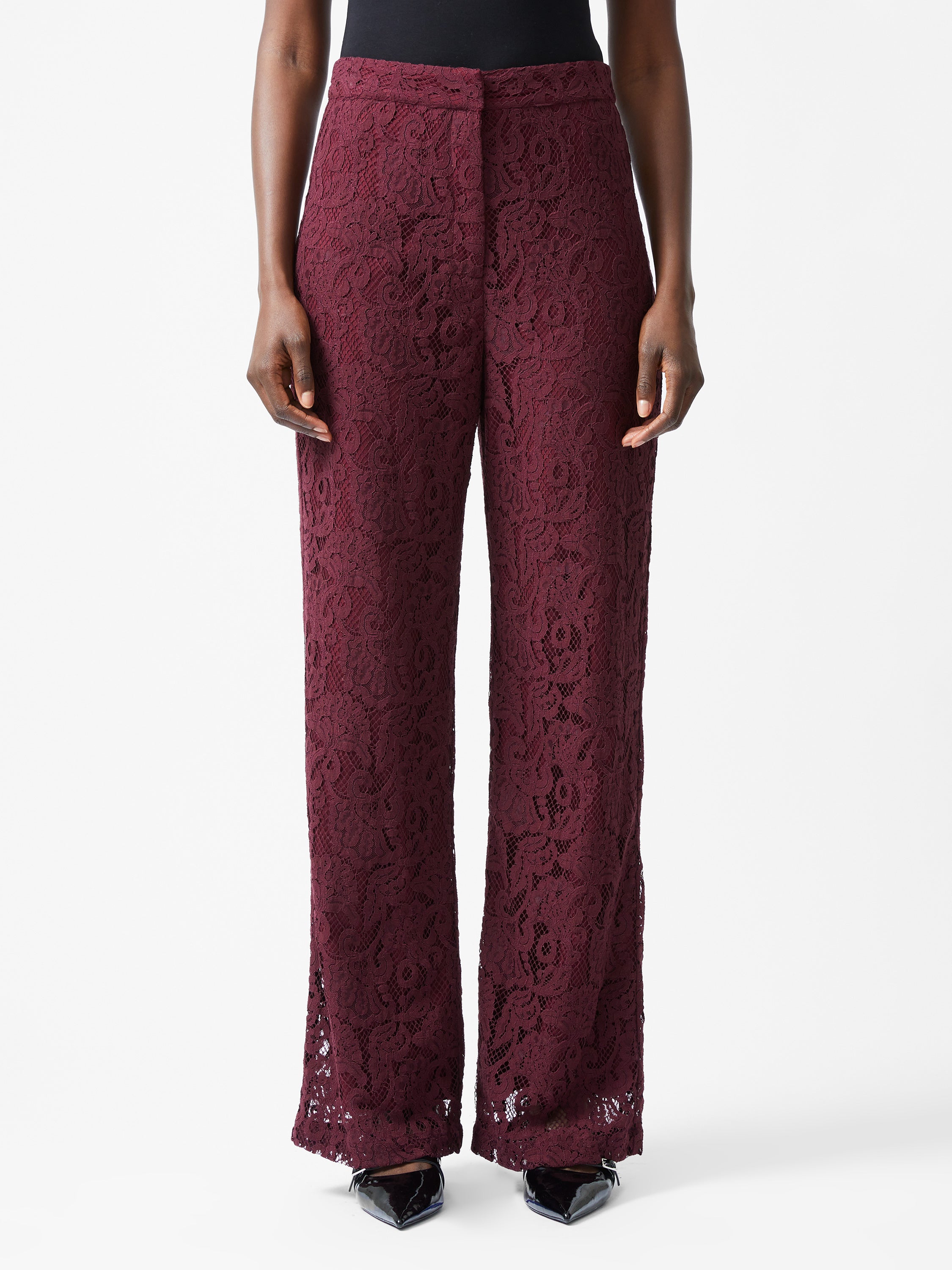 Asura - Pantalones Acampanados de Mujer con Detalles de Encaje y Diseño Exclusivo