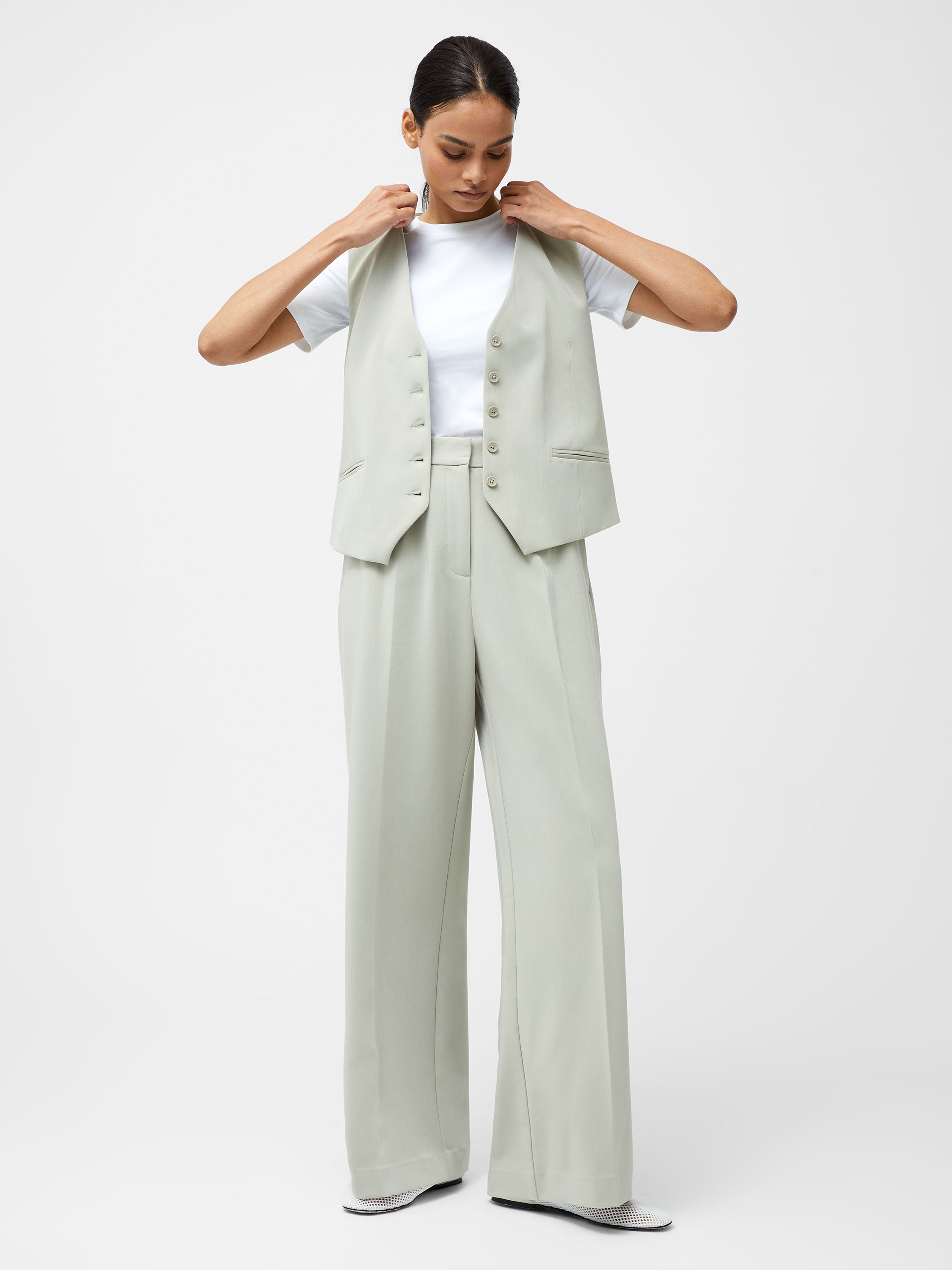 Pantalones Elegantes Angie de Corte Amplio y Ajuste Perfecto