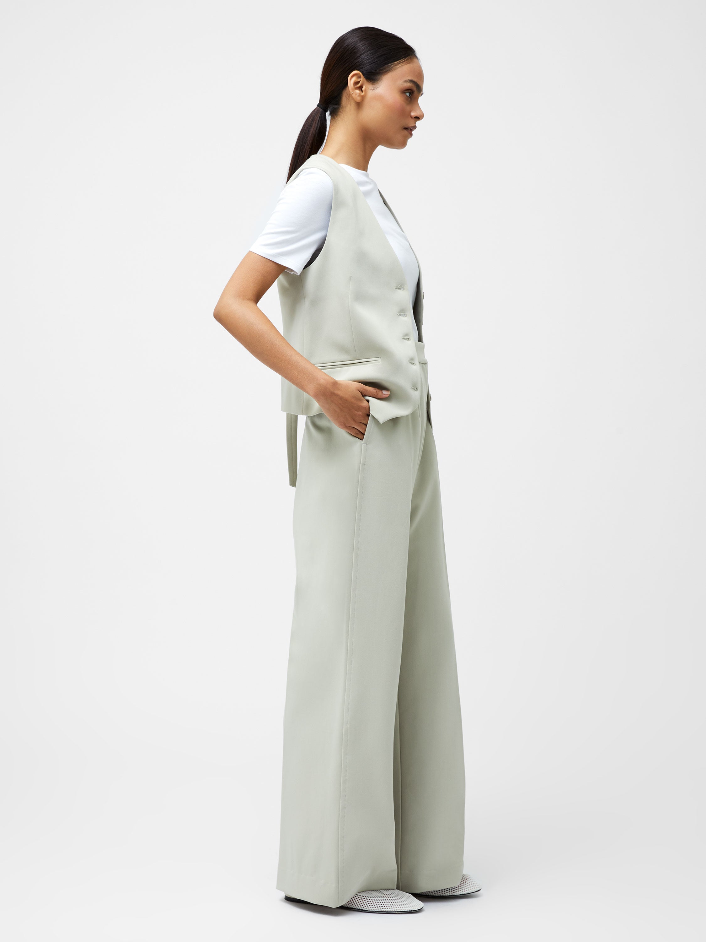 Pantalones Elegantes Angie de Corte Amplio y Ajuste Perfecto