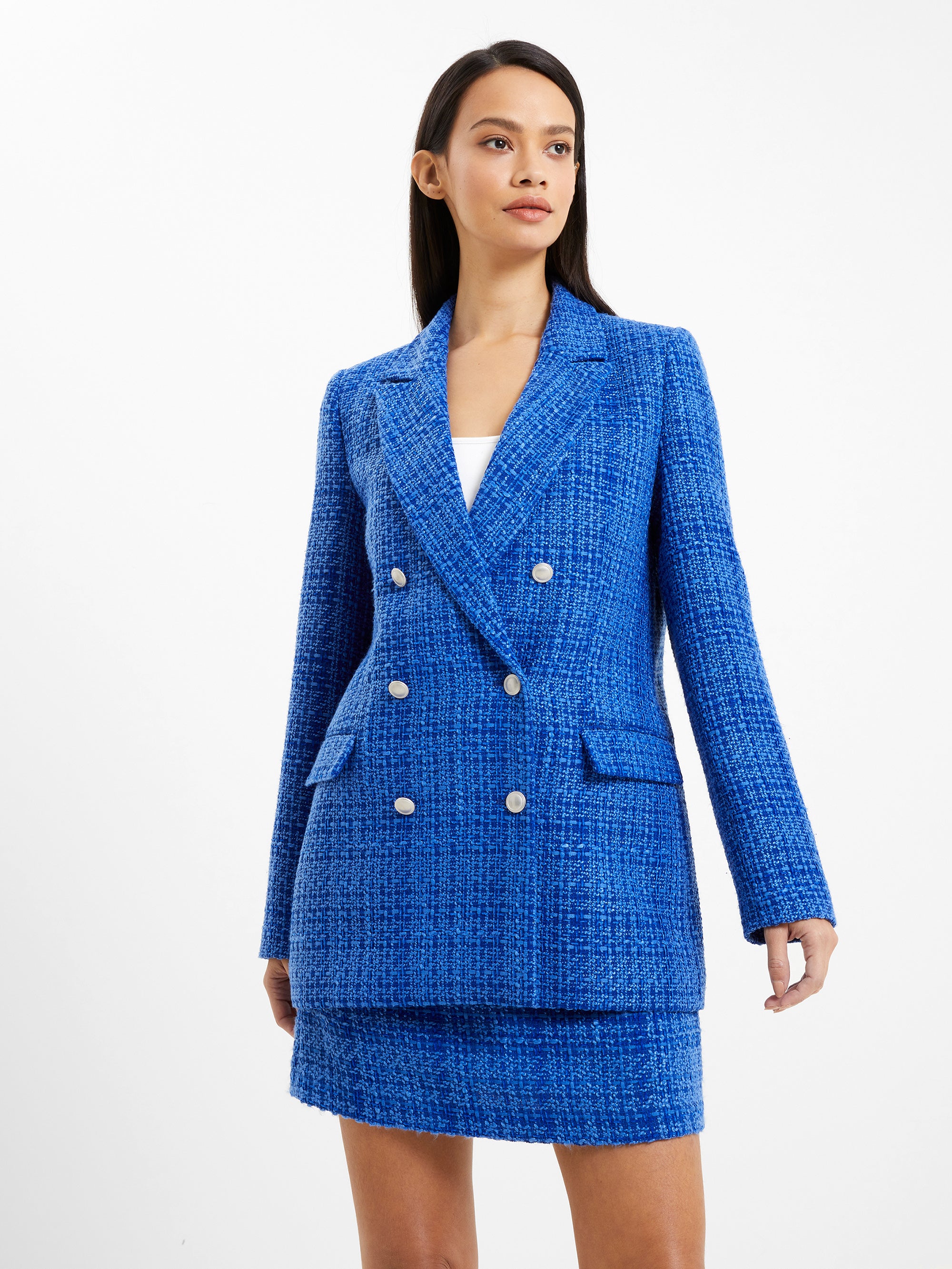 Azzurra - Chaqueta Tweed Elegante para Mujer con Diseño Moderno y Ajuste Perfecto