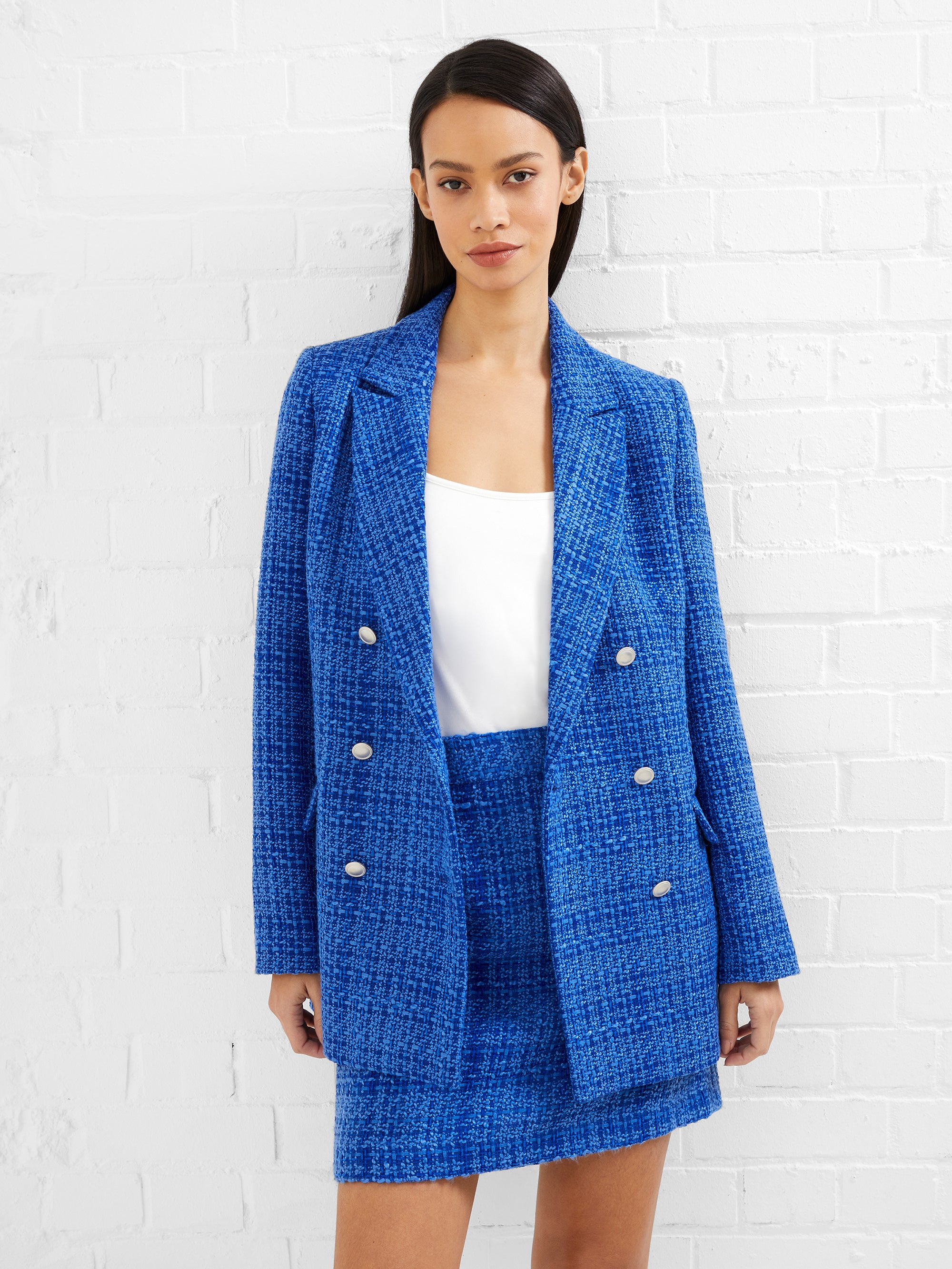 Azzurra - Chaqueta Tweed Elegante para Mujer con Diseño Moderno y Ajuste Perfecto
