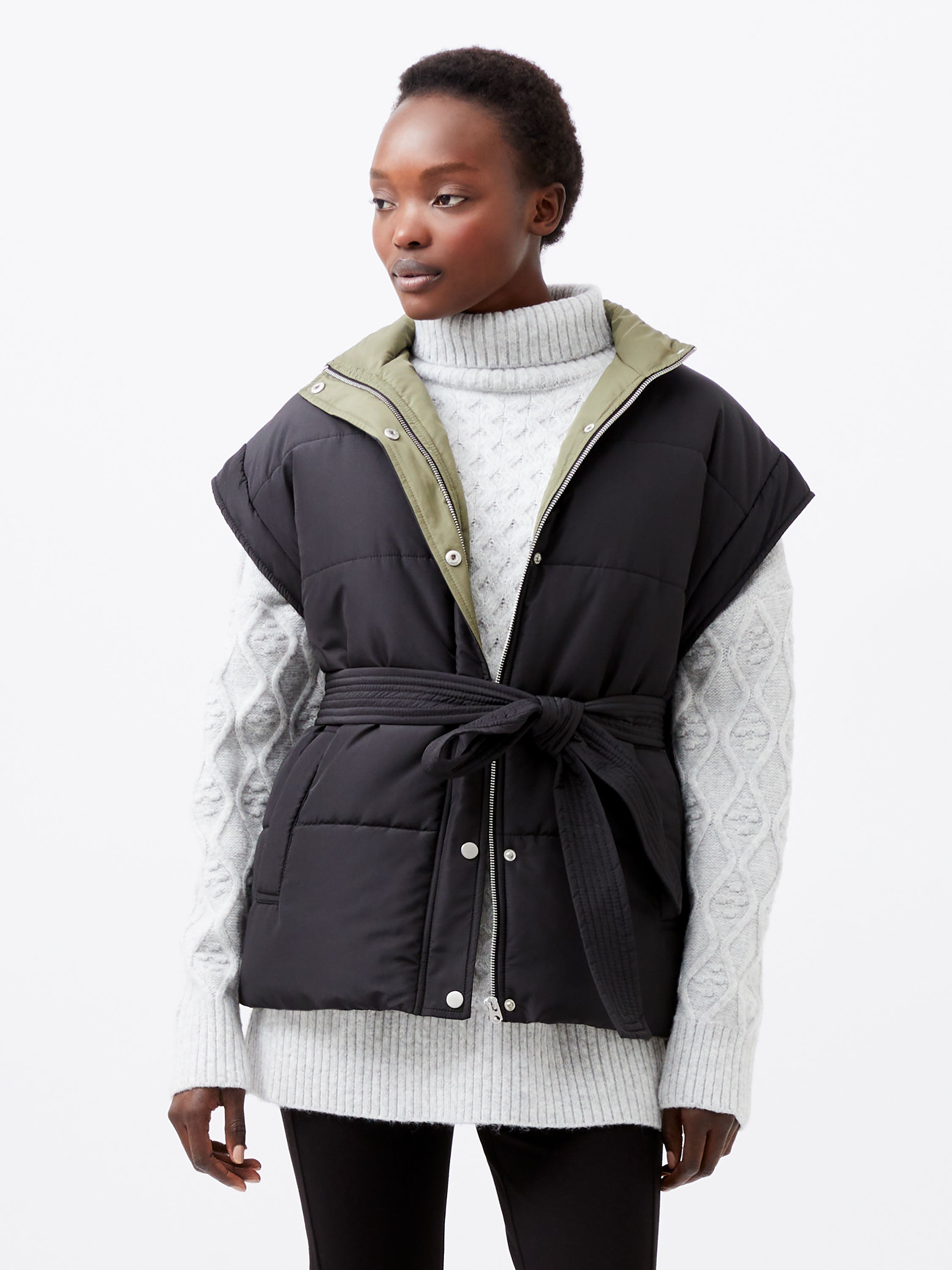 Chaleco Acolchado Eco-Amistoso Auden - Material Reciclado Ligero Impermeable para Moda Sostenible