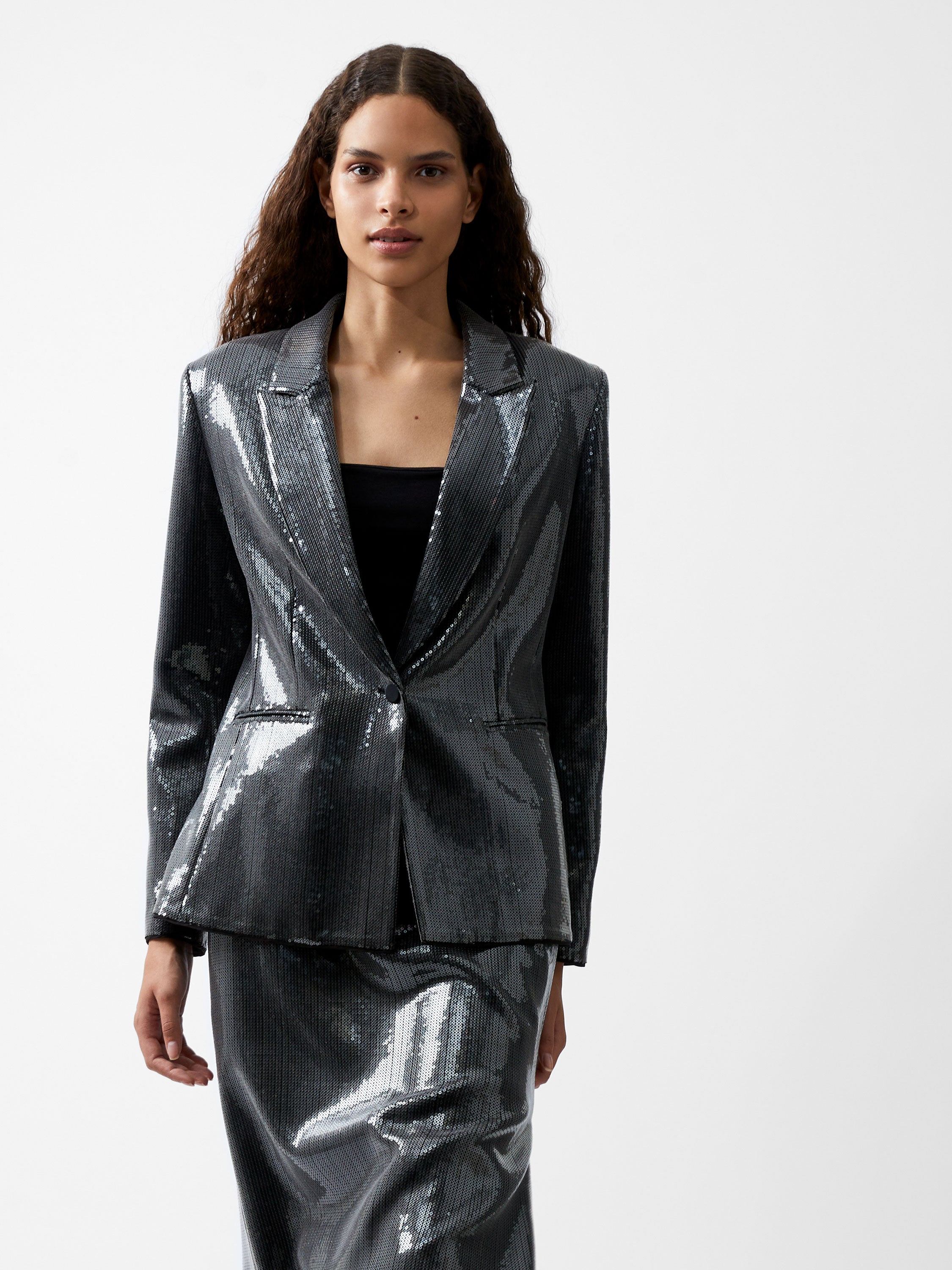 Chaqueta Brillante con Lentejuelas Amy - Estilo Moderno para Eventos Elegantes
