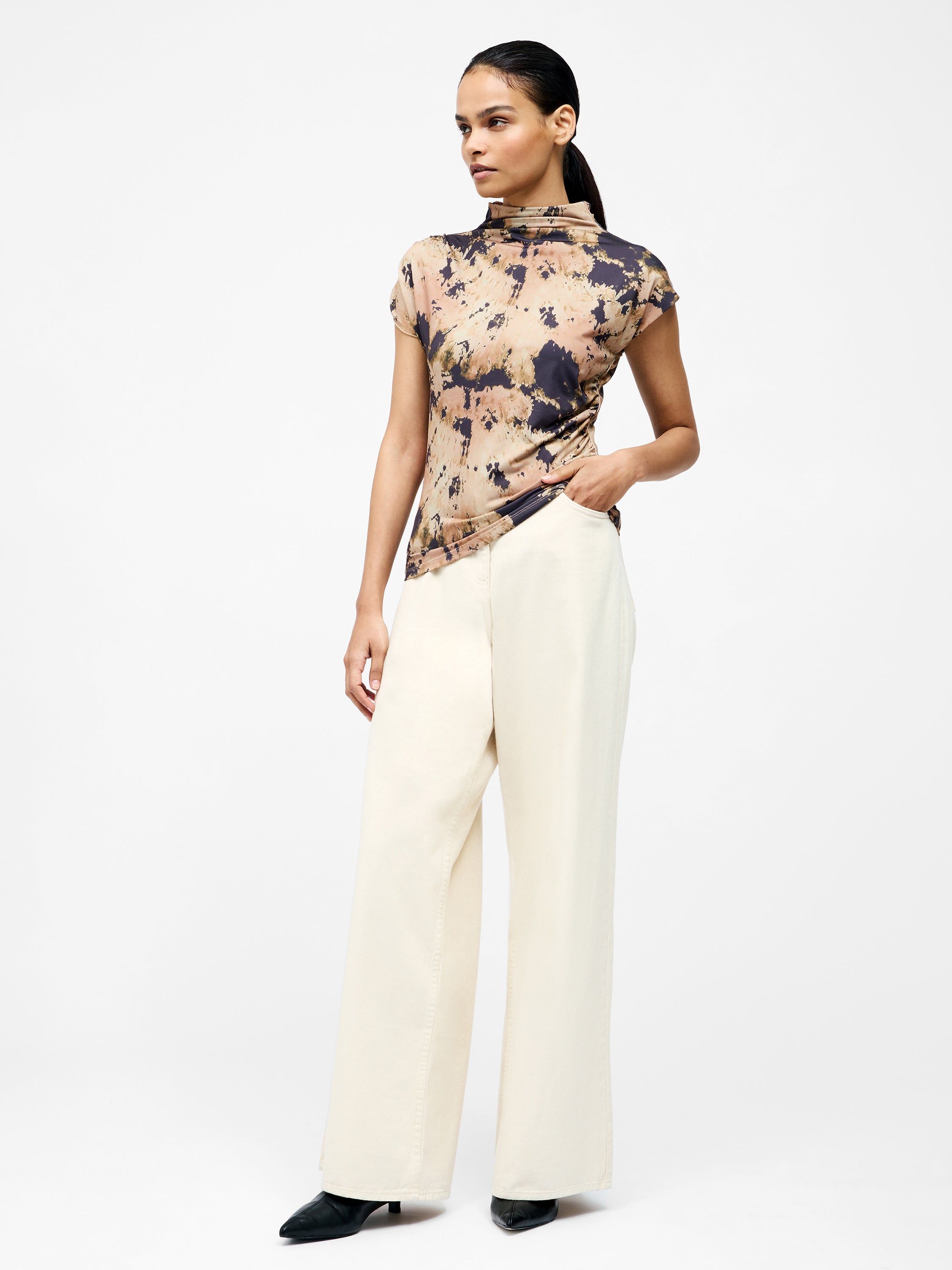 Ava - Blusa Fruncida de Moda con Diseño Exclusivo