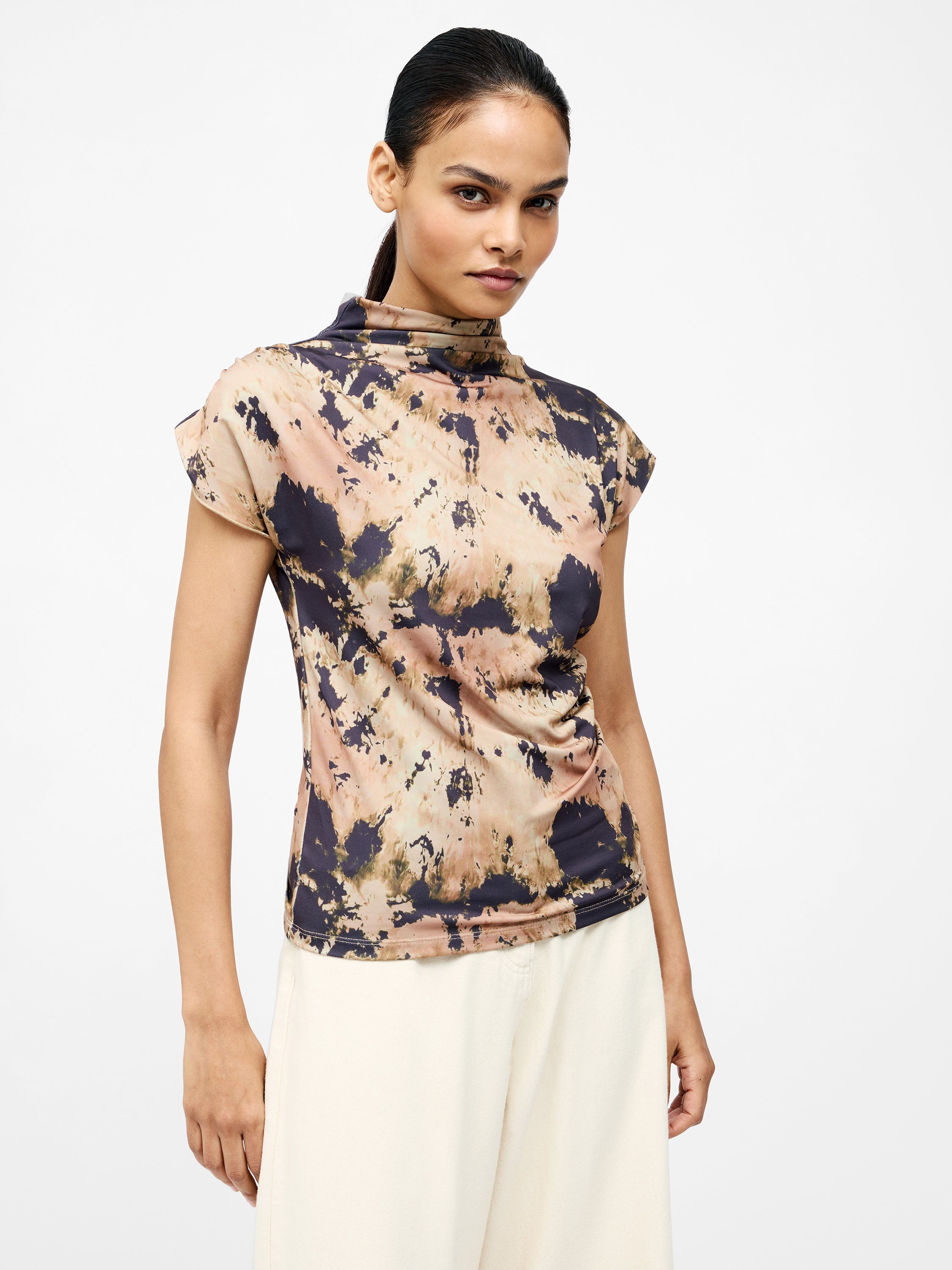 Ava - Blusa Fruncida de Moda con Diseño Exclusivo