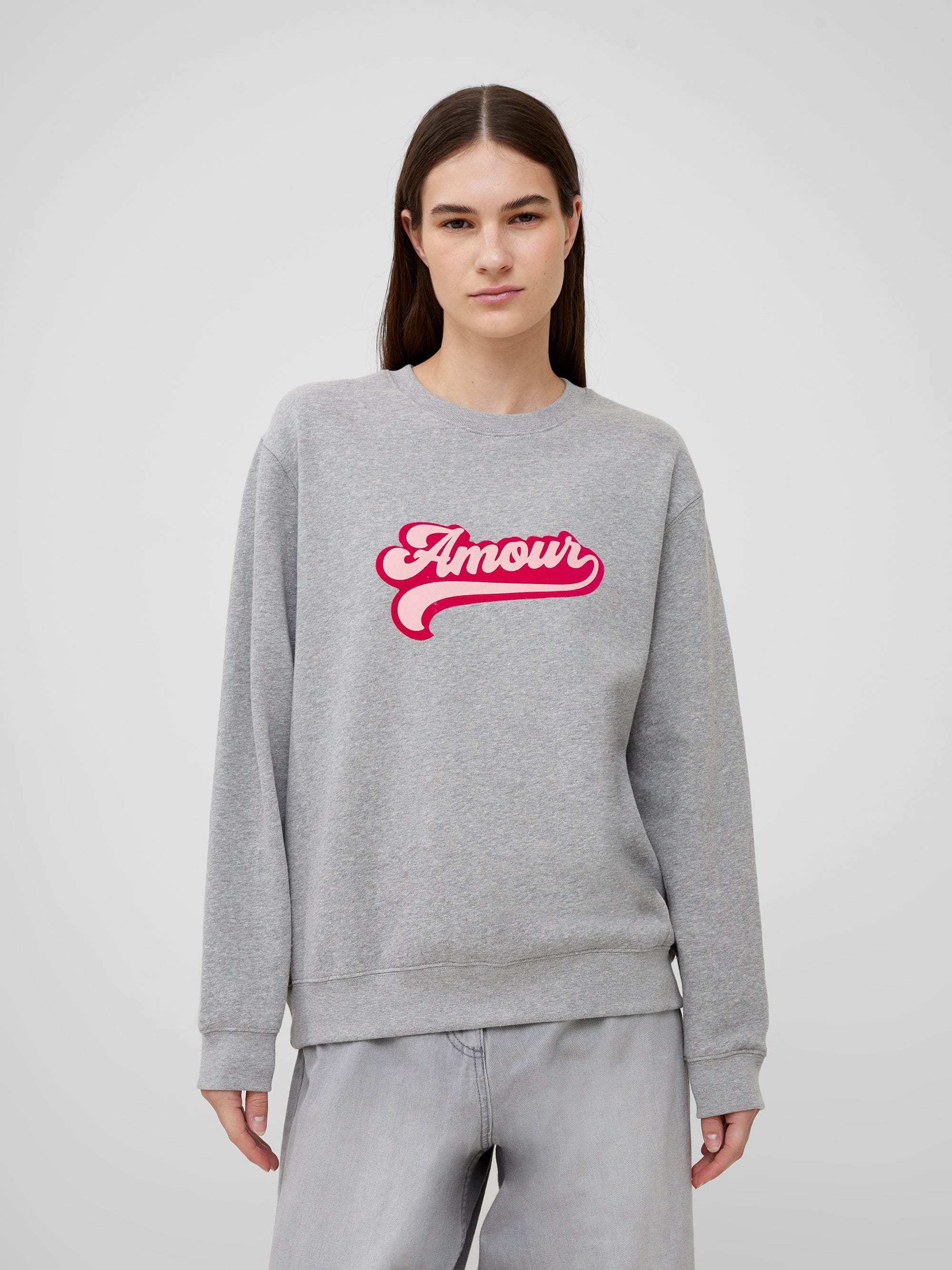 Sudadera Unisex Amor con Estampado de Corazón - Algodón Orgánico y Corte Oversized