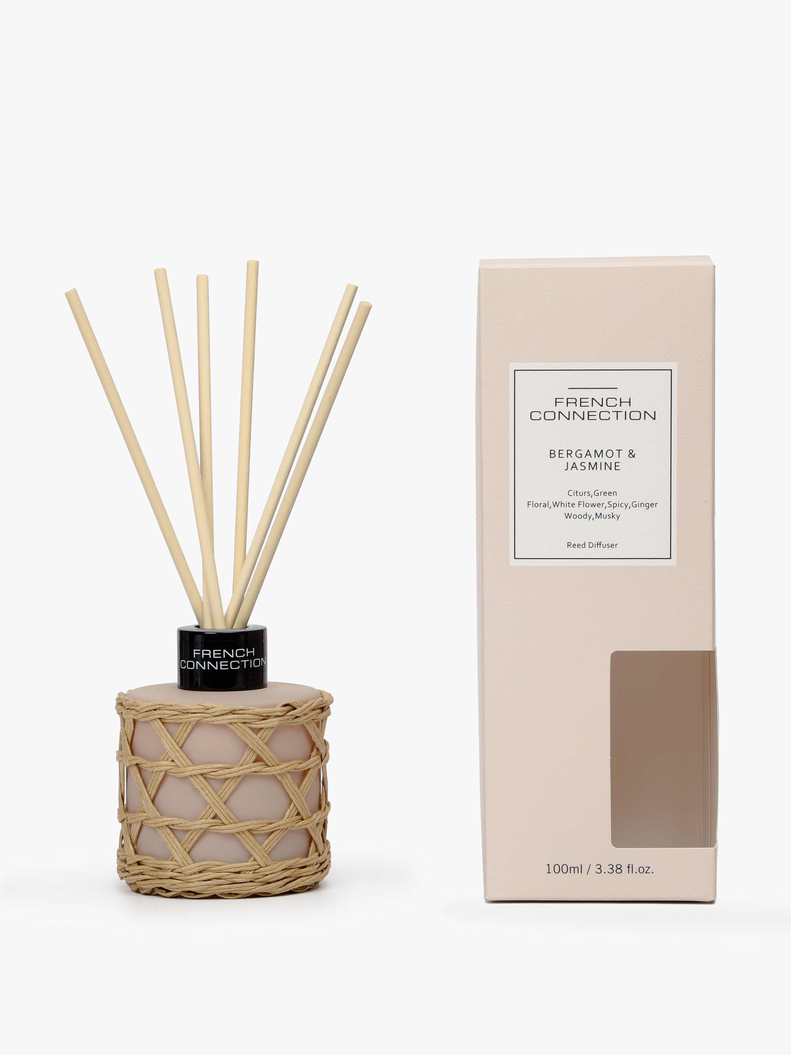 Difusor Artesanal con Esencia Natural de Bergamota y Flores de Jazmín