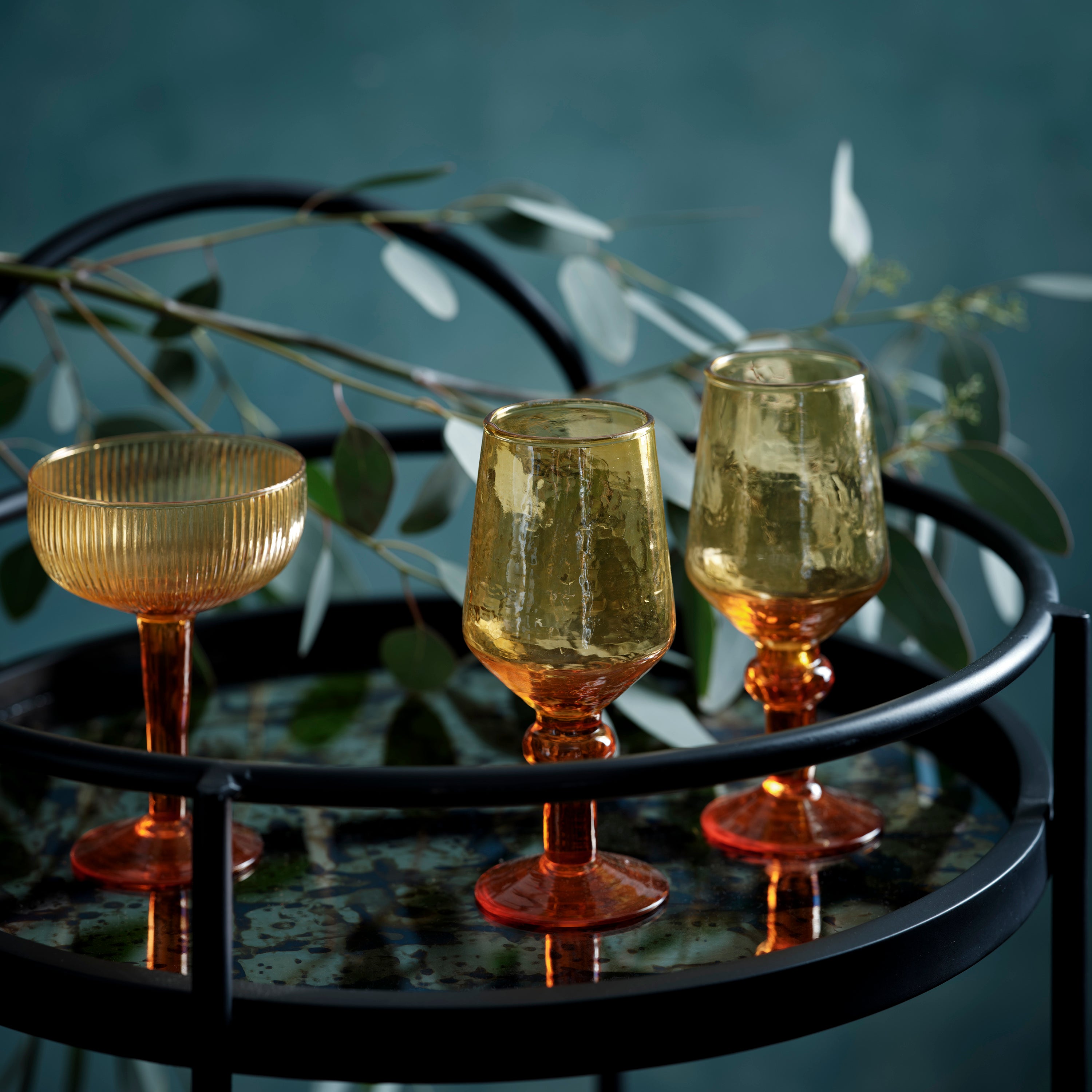 Ambra Copa Elegante de Vidrio Reciclado Sostenible
