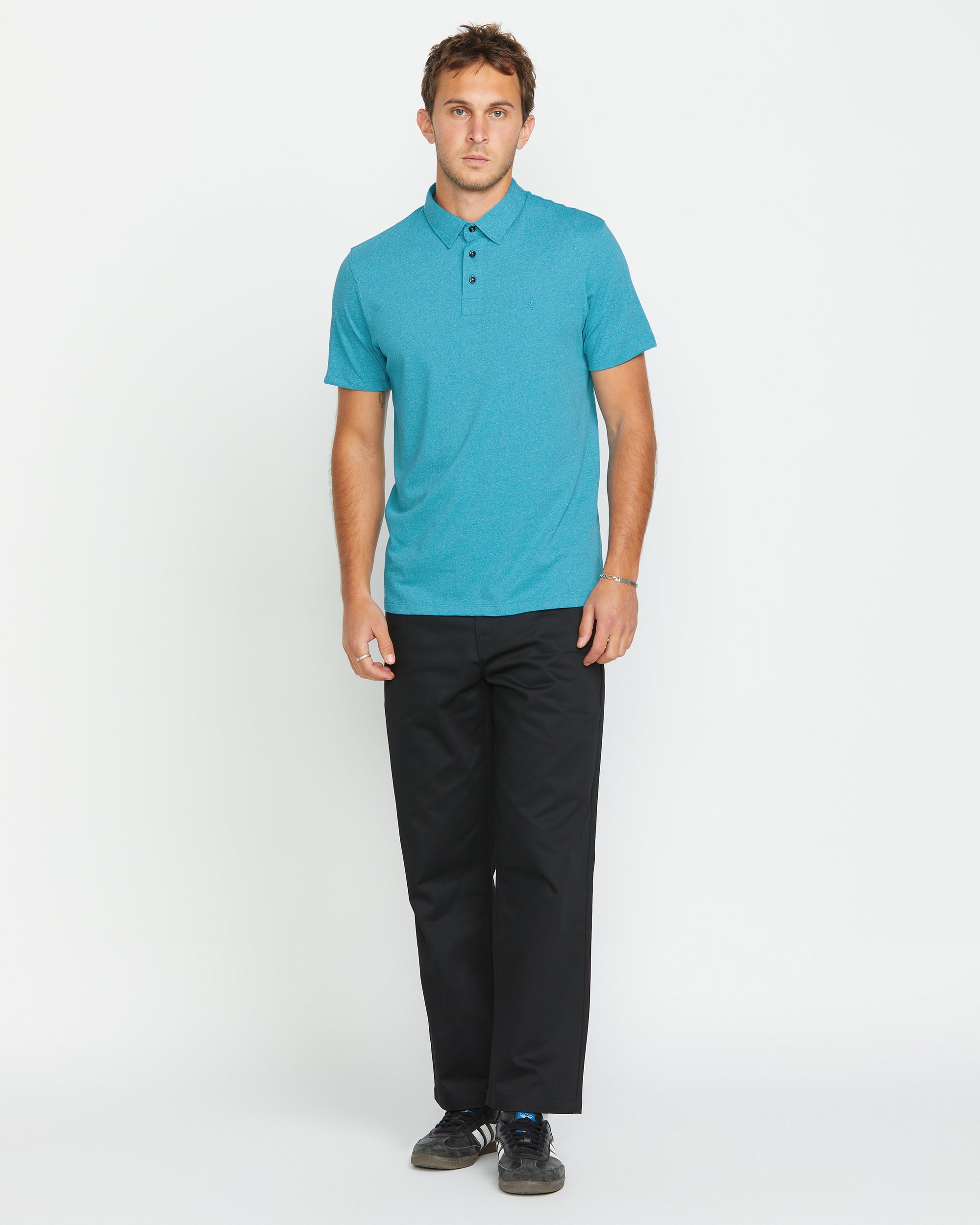 Camiseta Polo Wowzer en Azul Bahía Fresco