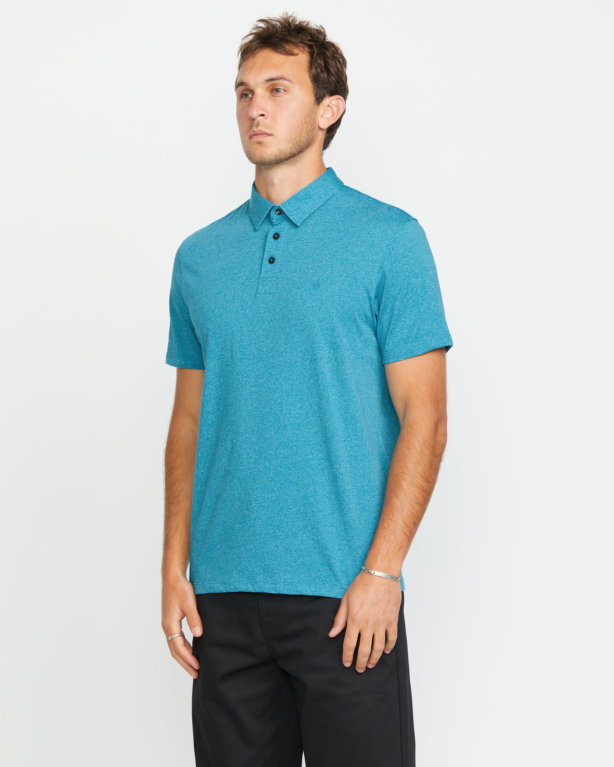 Camiseta Polo Wowzer en Azul Bahía Fresco