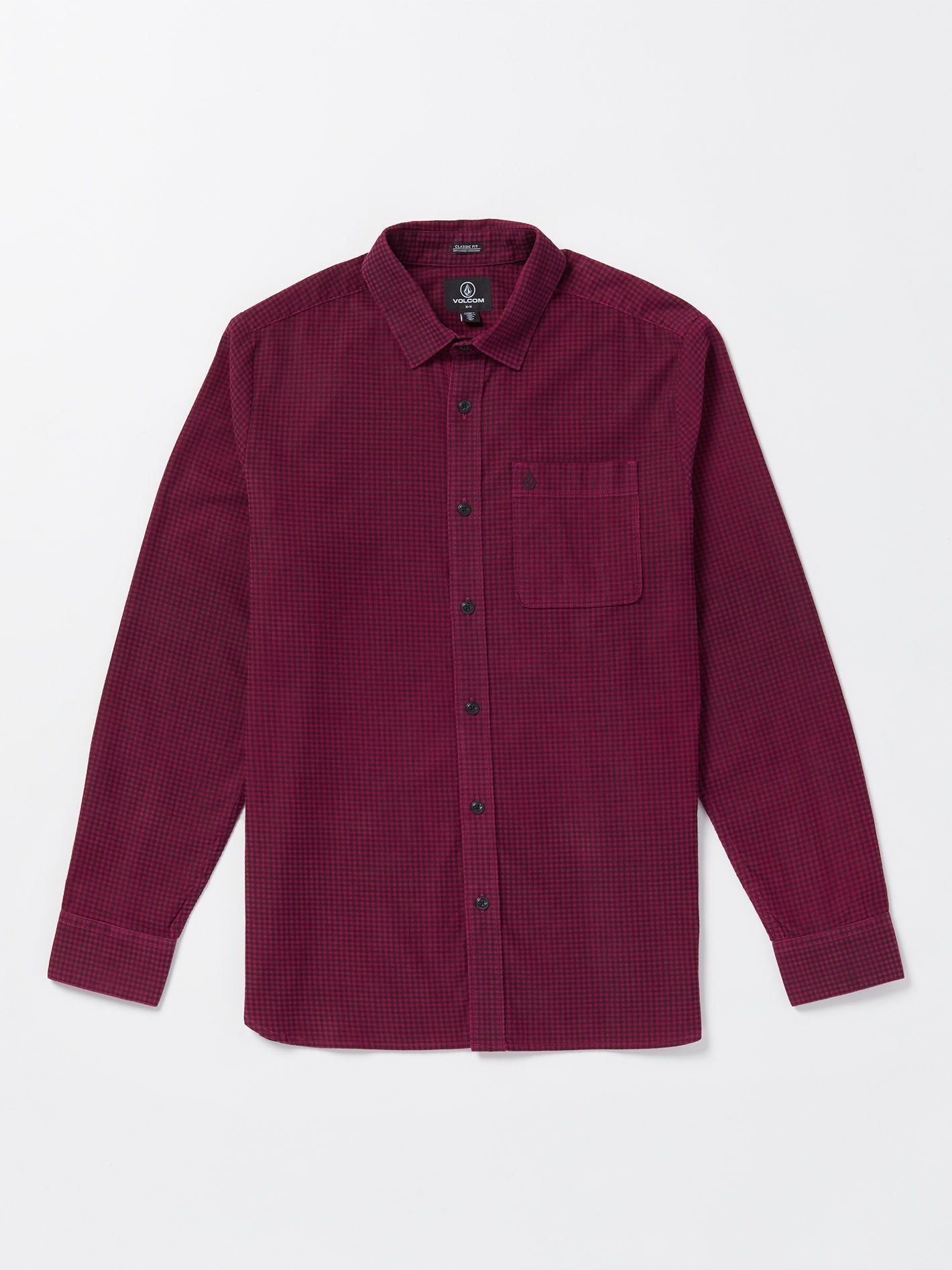 Camisa Casual Zander en Tono Vino - Diseño Urbano con Detalles en Costura Contrastante
