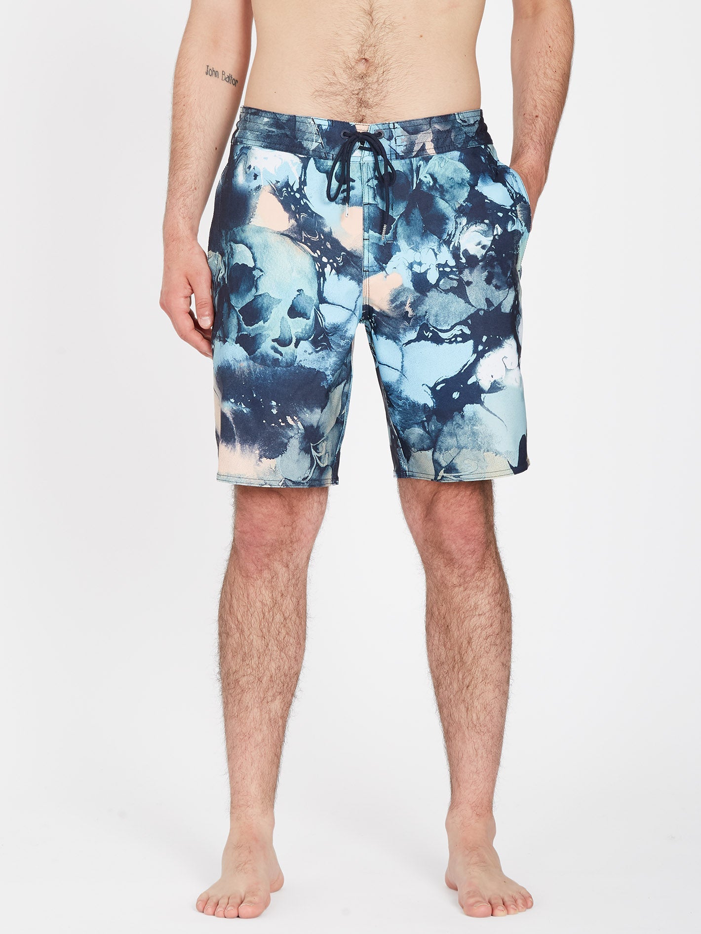 Short Deportivo Skulli Lavado Stoney 48 cm - Azul Marino