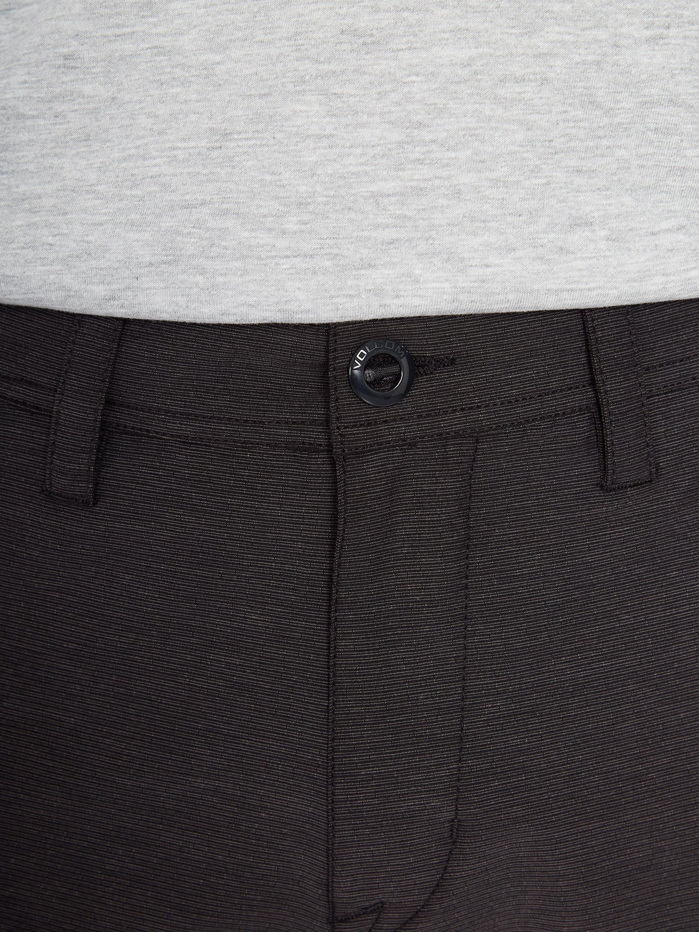 Pantalón Corto Multiusos Slub Frickin con Detalles Rasgados - 51cm en Ébano (Ajuste Perfecto para Hombre/Mujer)

（：、、、