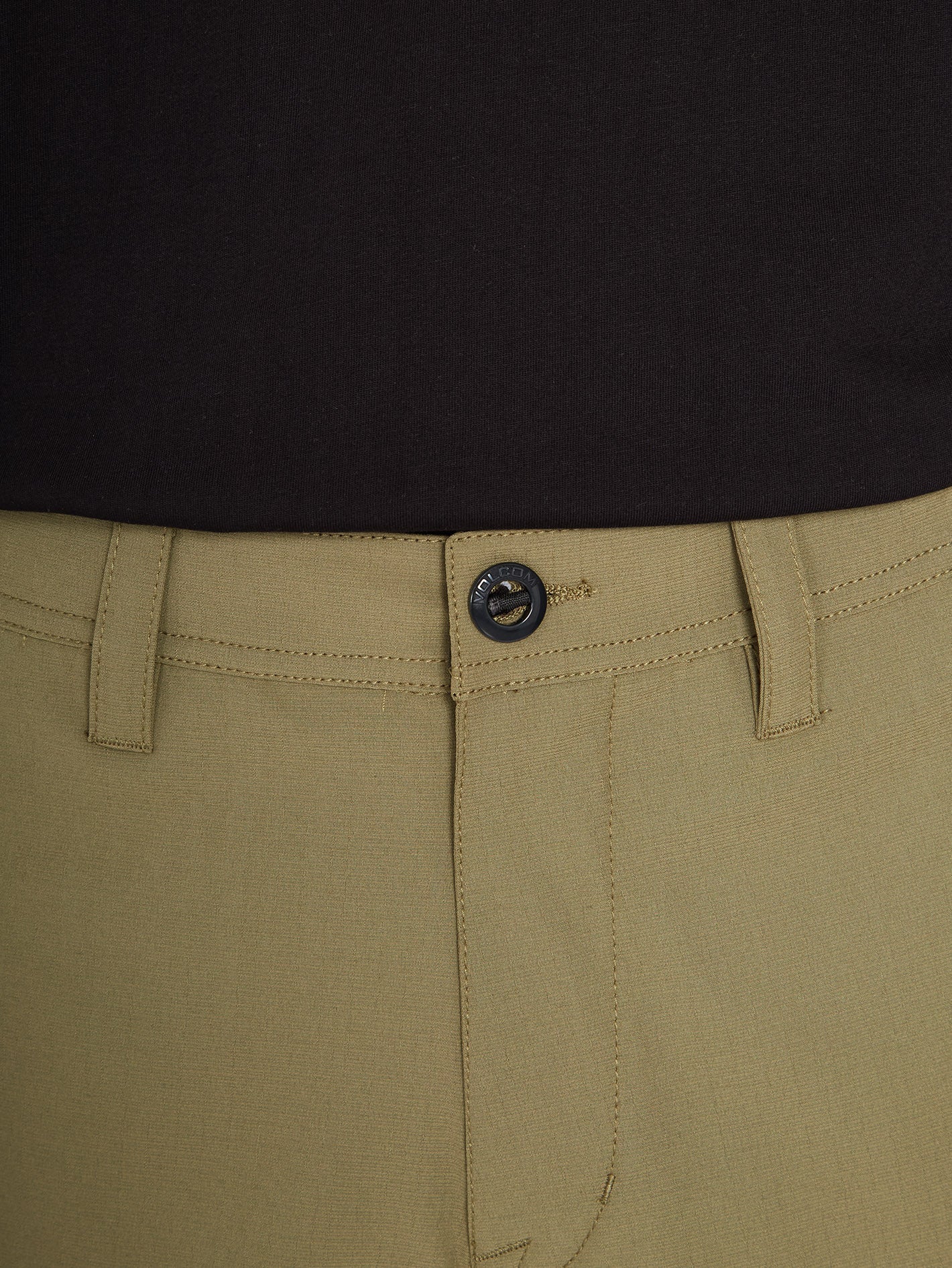 Pantalón corto multifuncional de tejido slub texturizado con diseño cruzado desgastado 51 cm - Viejo Molino