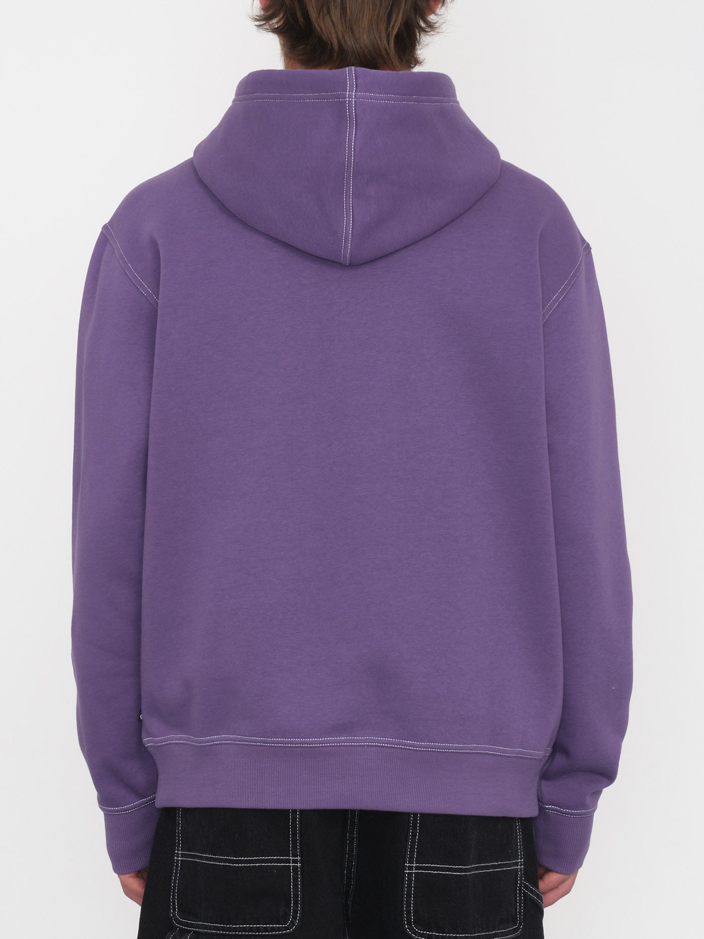 Hoodie abrigable Workard - Morado Ébano en Algodón Orgánico